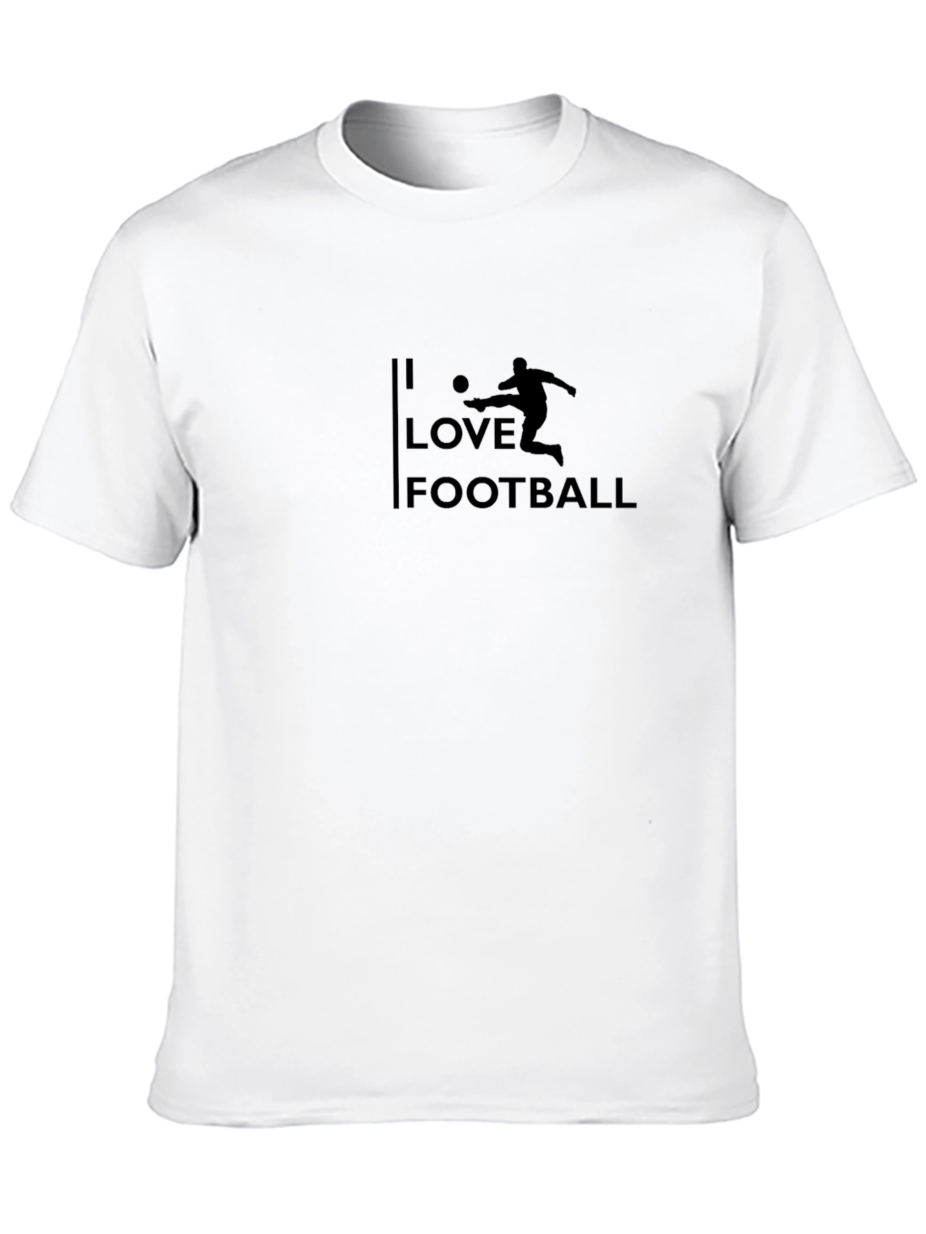 I Love Football Black T-Shirt