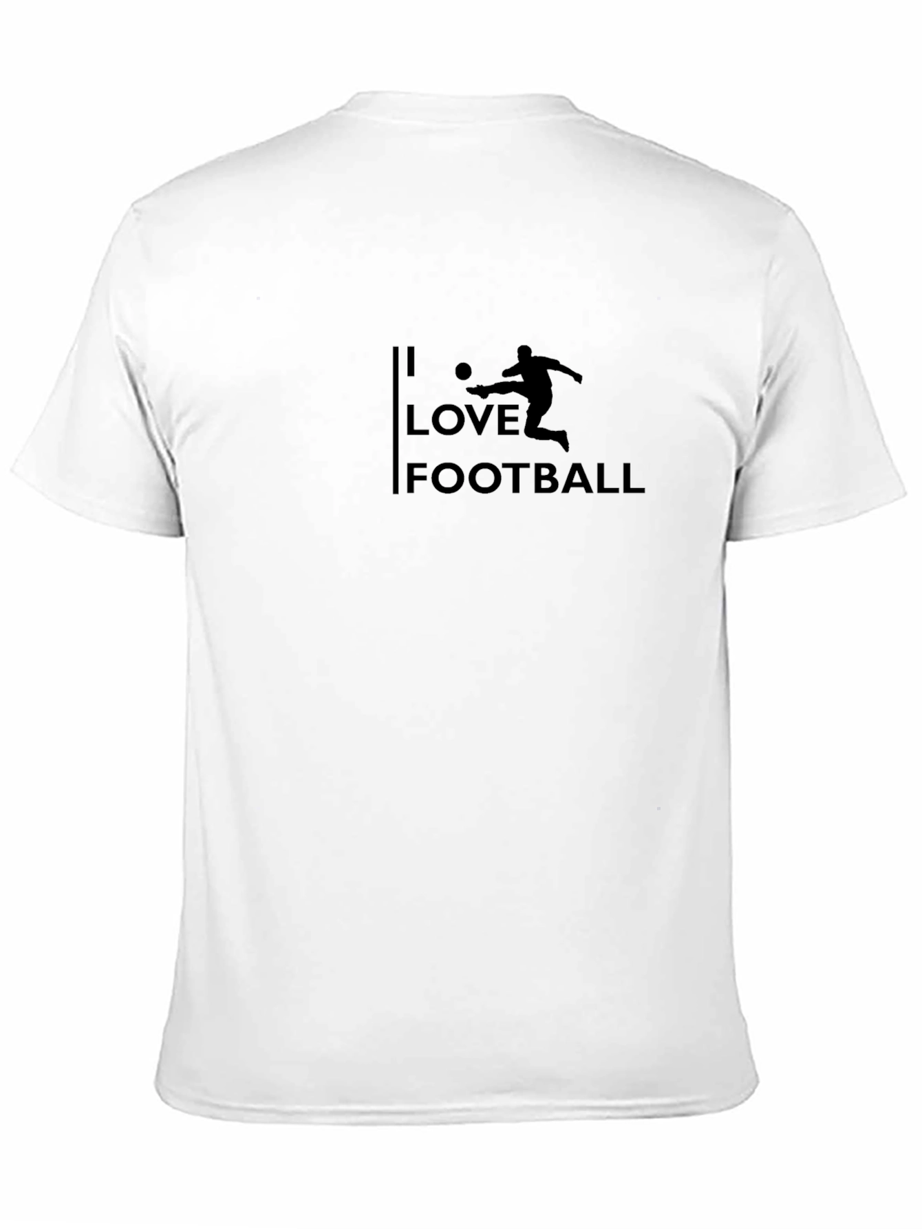 I Love Football Black T-Shirt