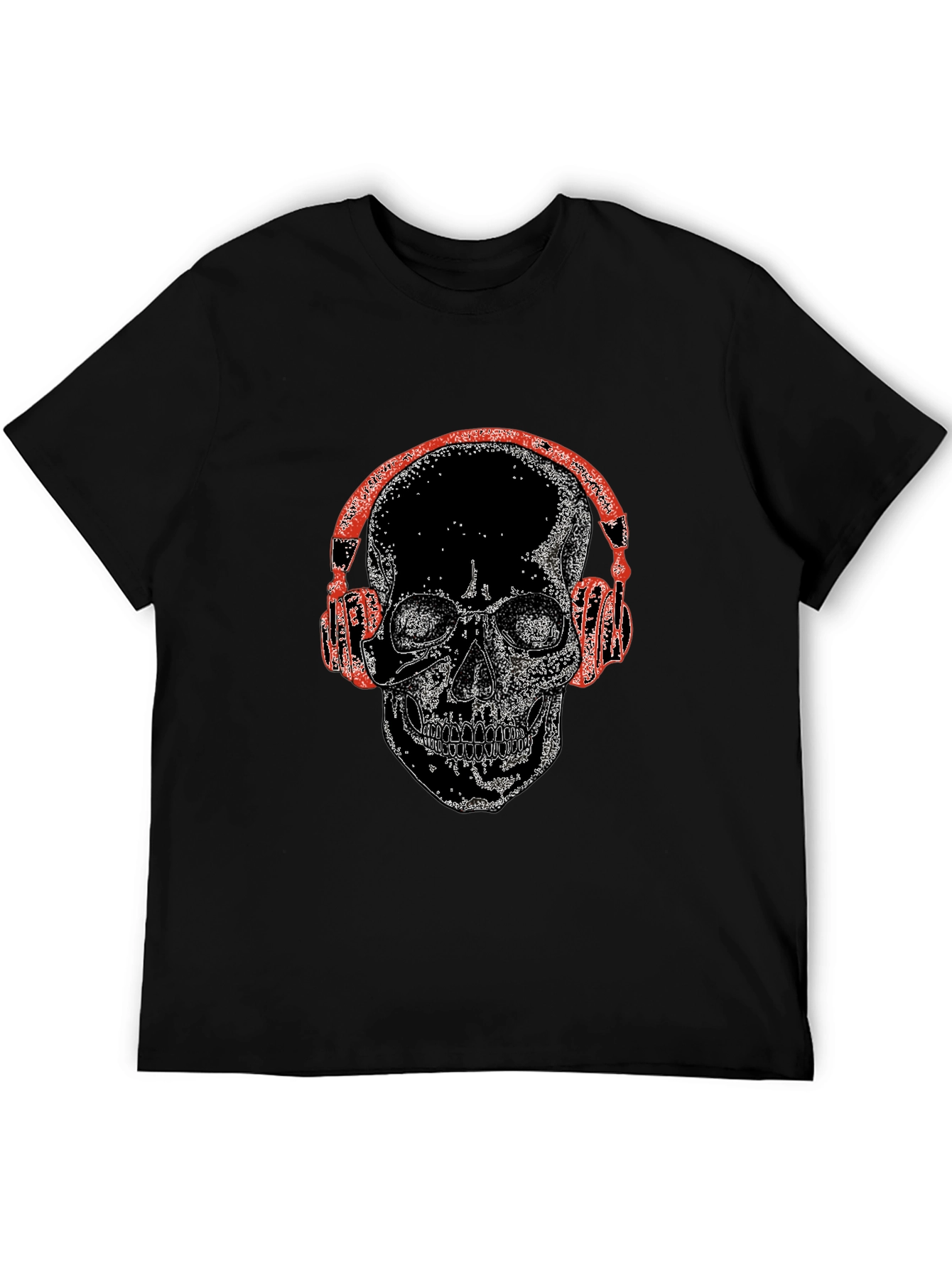 Skull With Headphones Graphic Tee