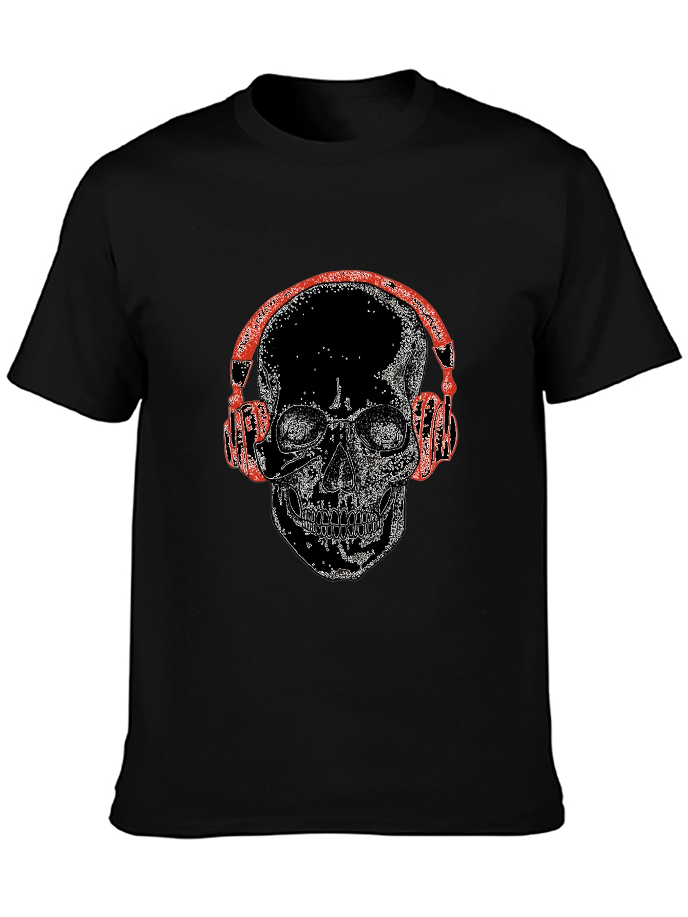 Skull With Headphones Graphic Tee
