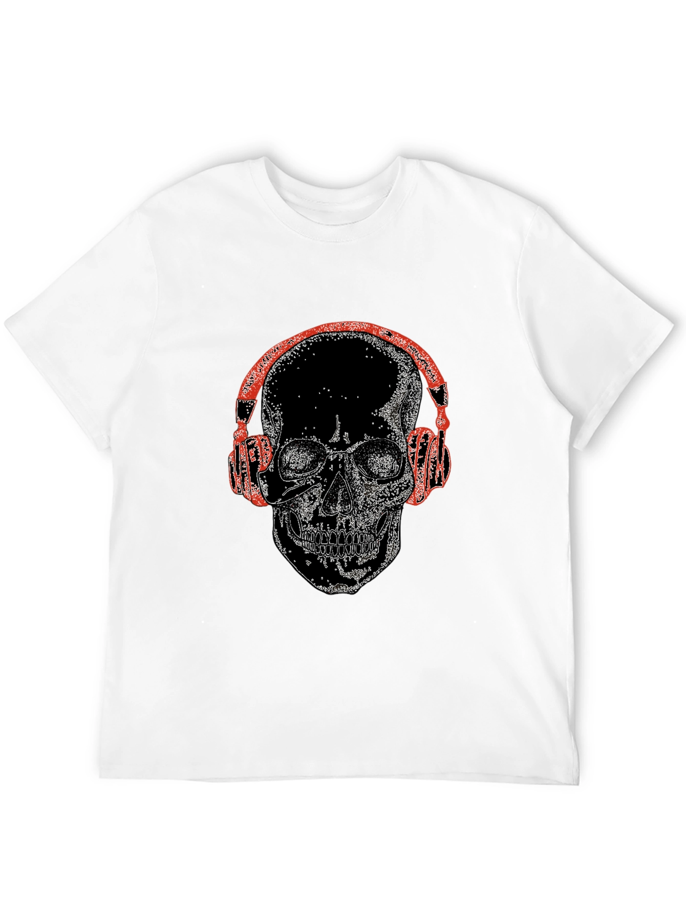 Skull With Headphones Graphic Tee