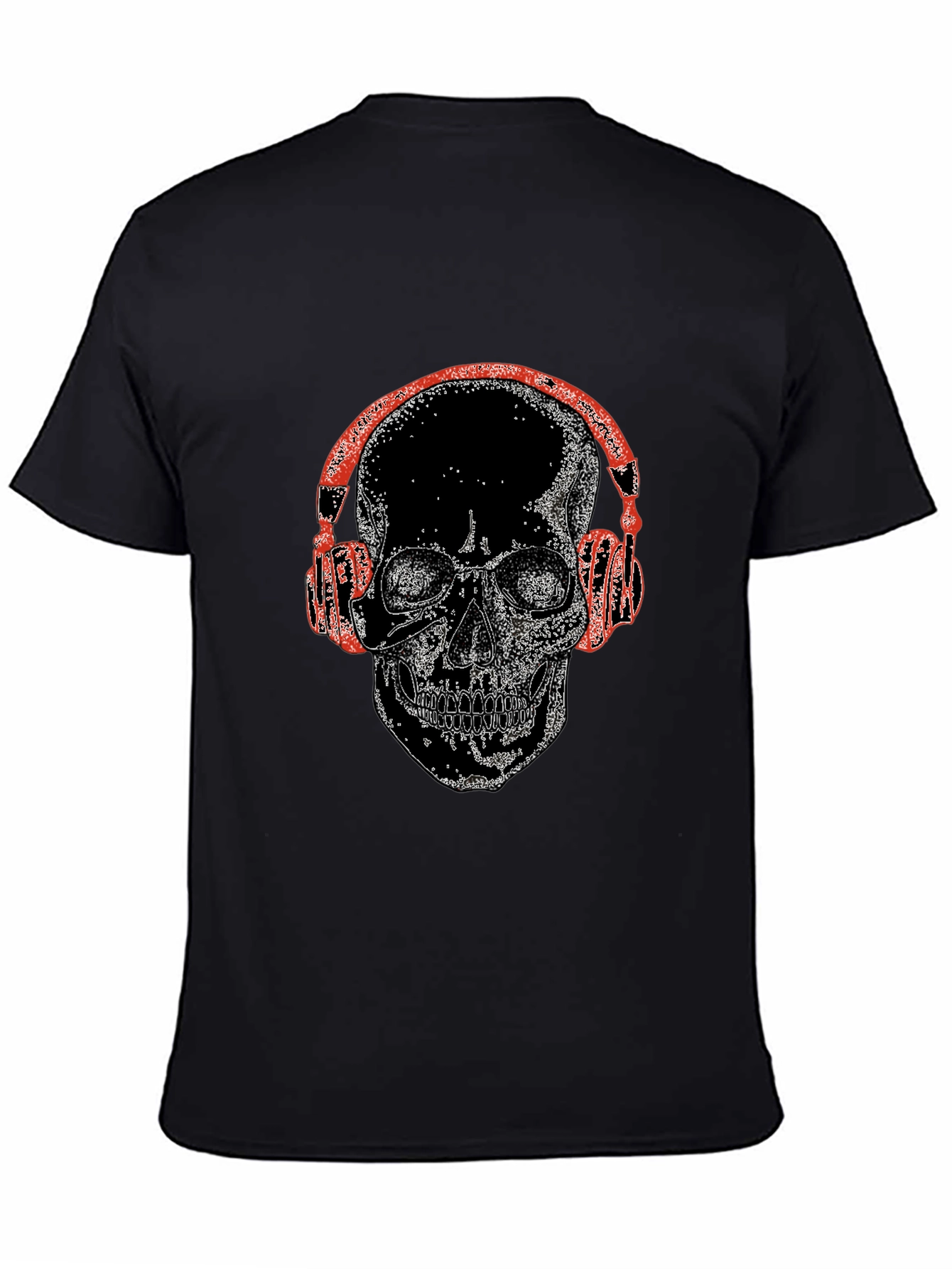 Skull With Headphones Graphic Tee