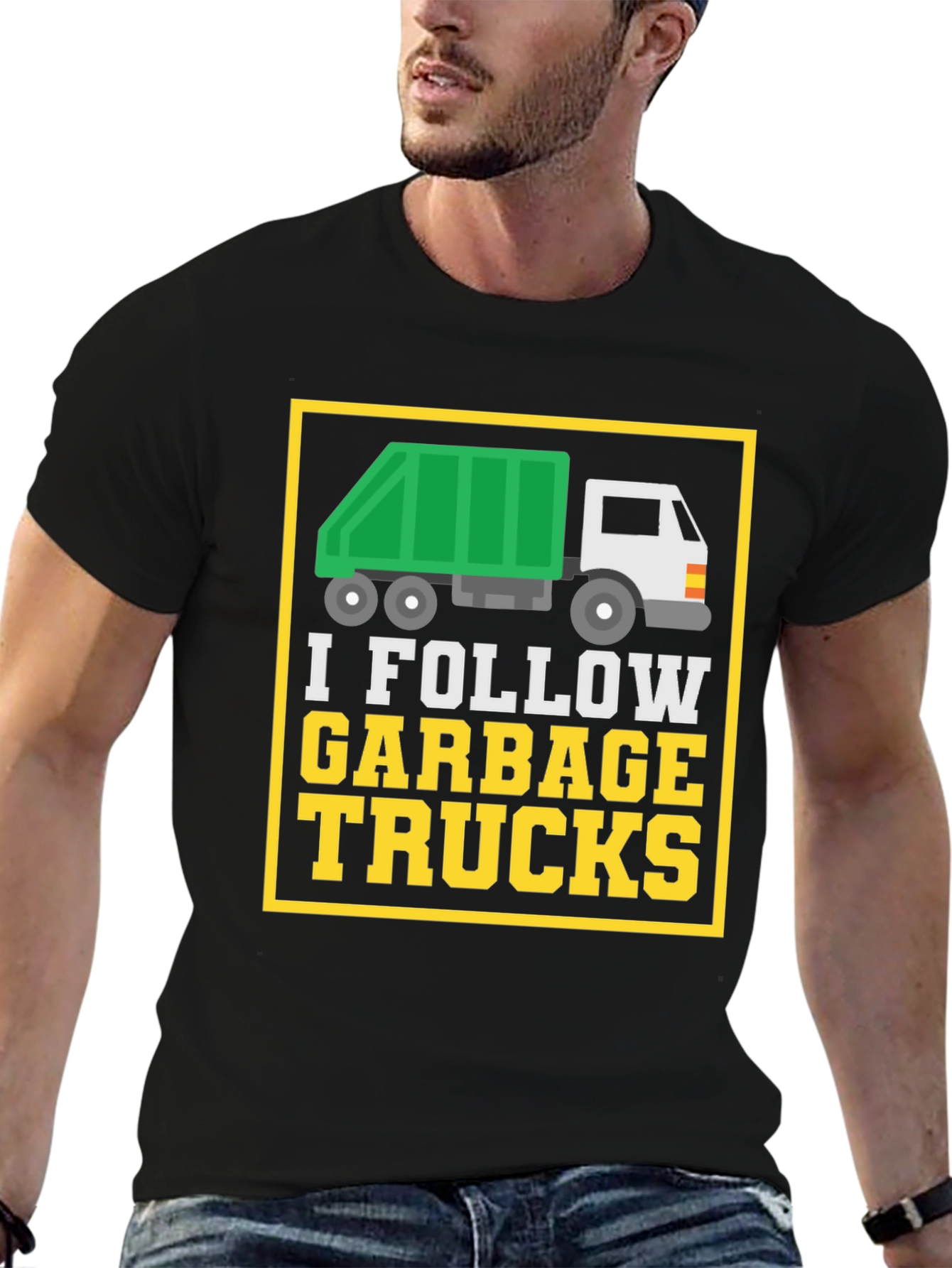 I Follow Garbage Trucks Graphic Tee