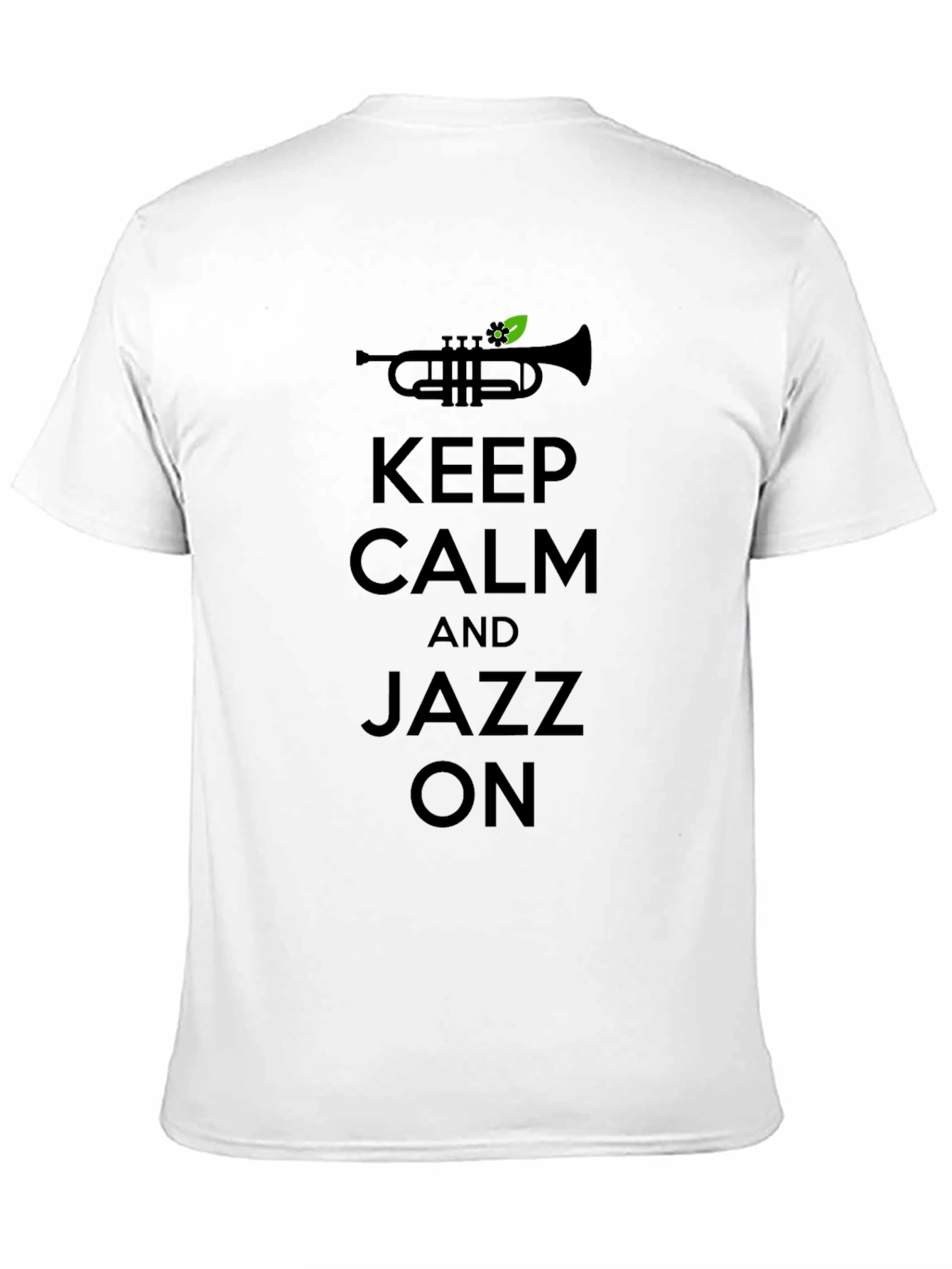 Keep Calm and Jazz On Graphic Tee - Black