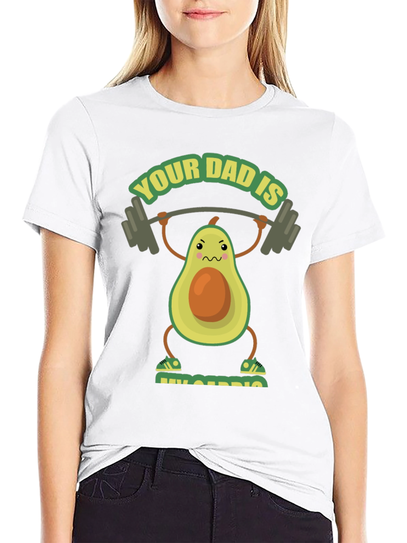 Funny Avocado Dad Lifting T-Shirt