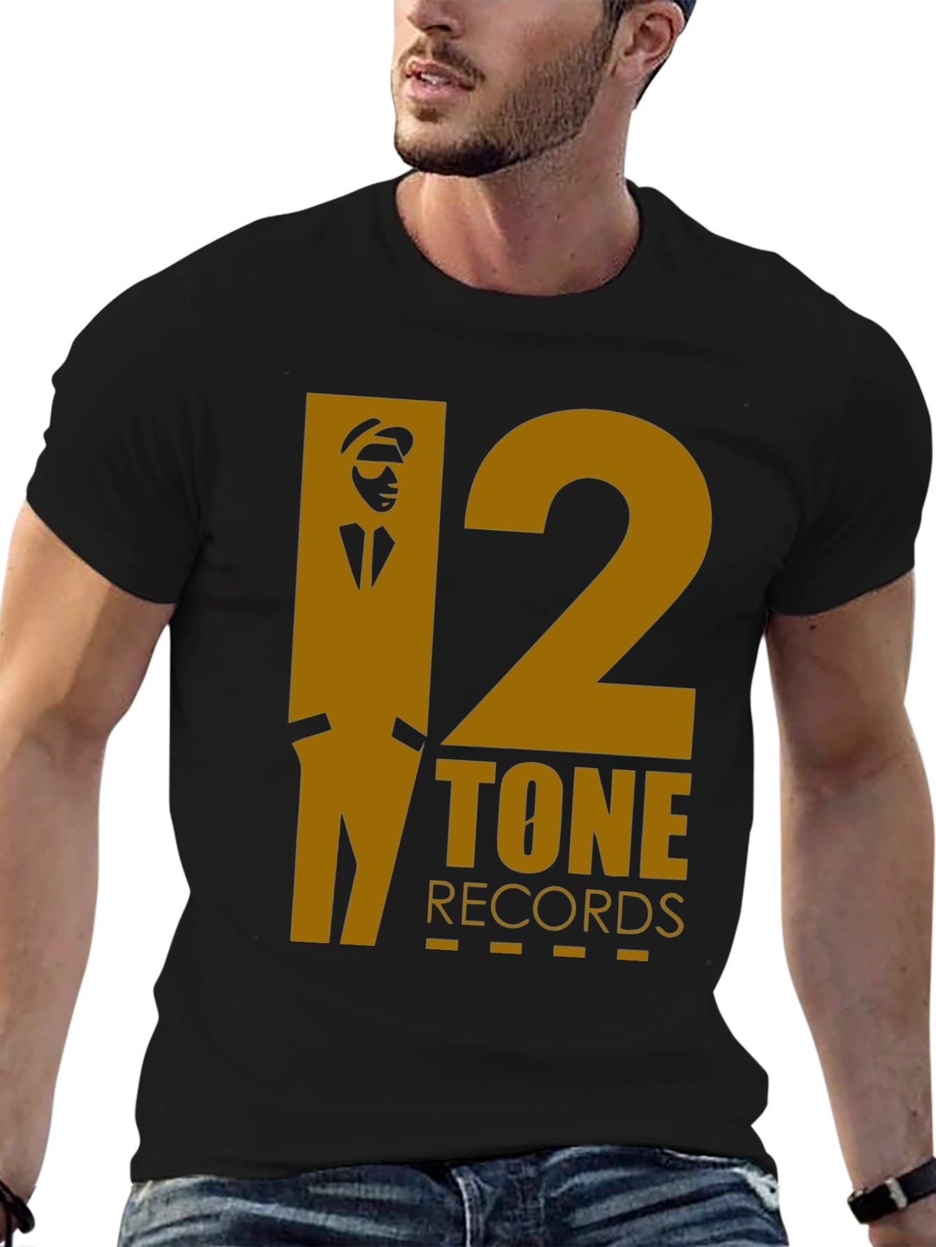 2 Tone Records Black Graphic T-Shirt