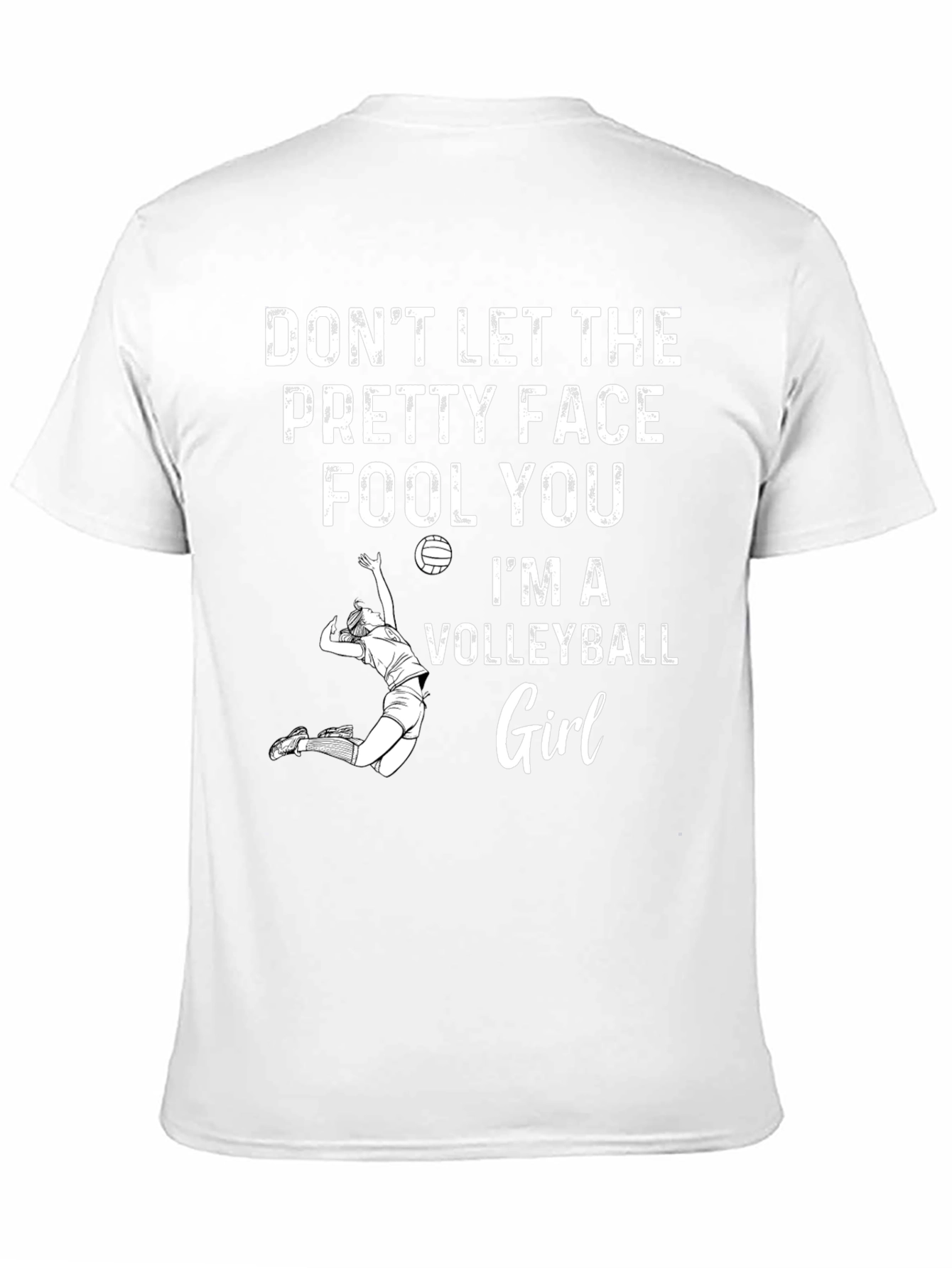 Volleyball Girl Graphic T-Shirt - Sporty & Stylish