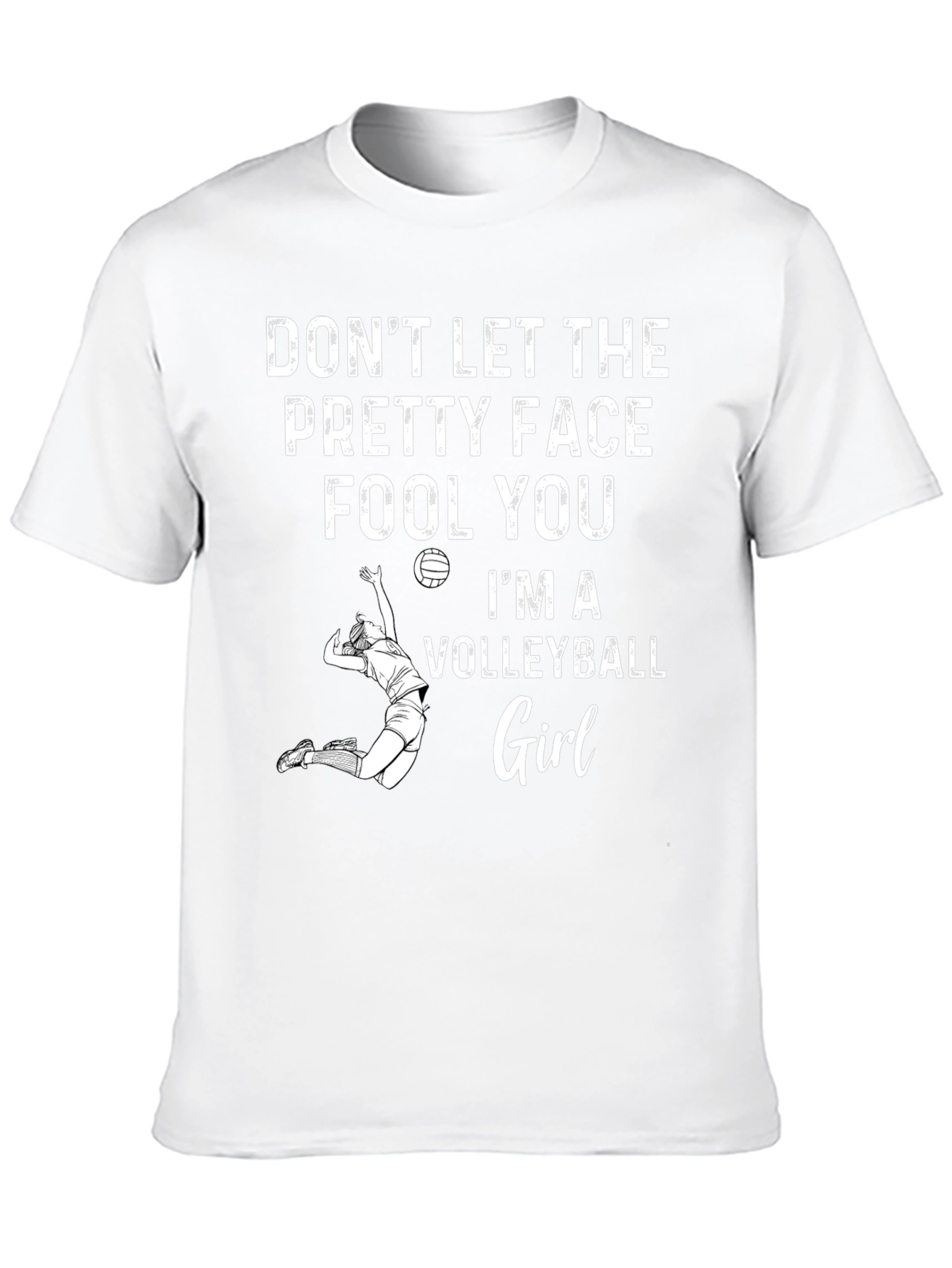Volleyball Girl Graphic T-Shirt - Sporty & Stylish
