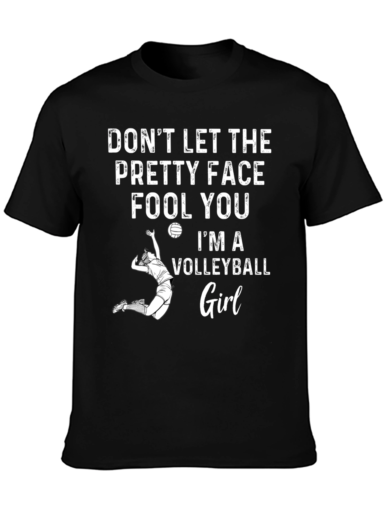 Volleyball Girl Graphic T-Shirt - Sporty & Stylish