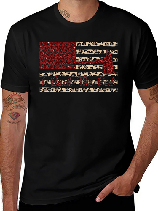 Firefighter Leopard Print T-Shirt