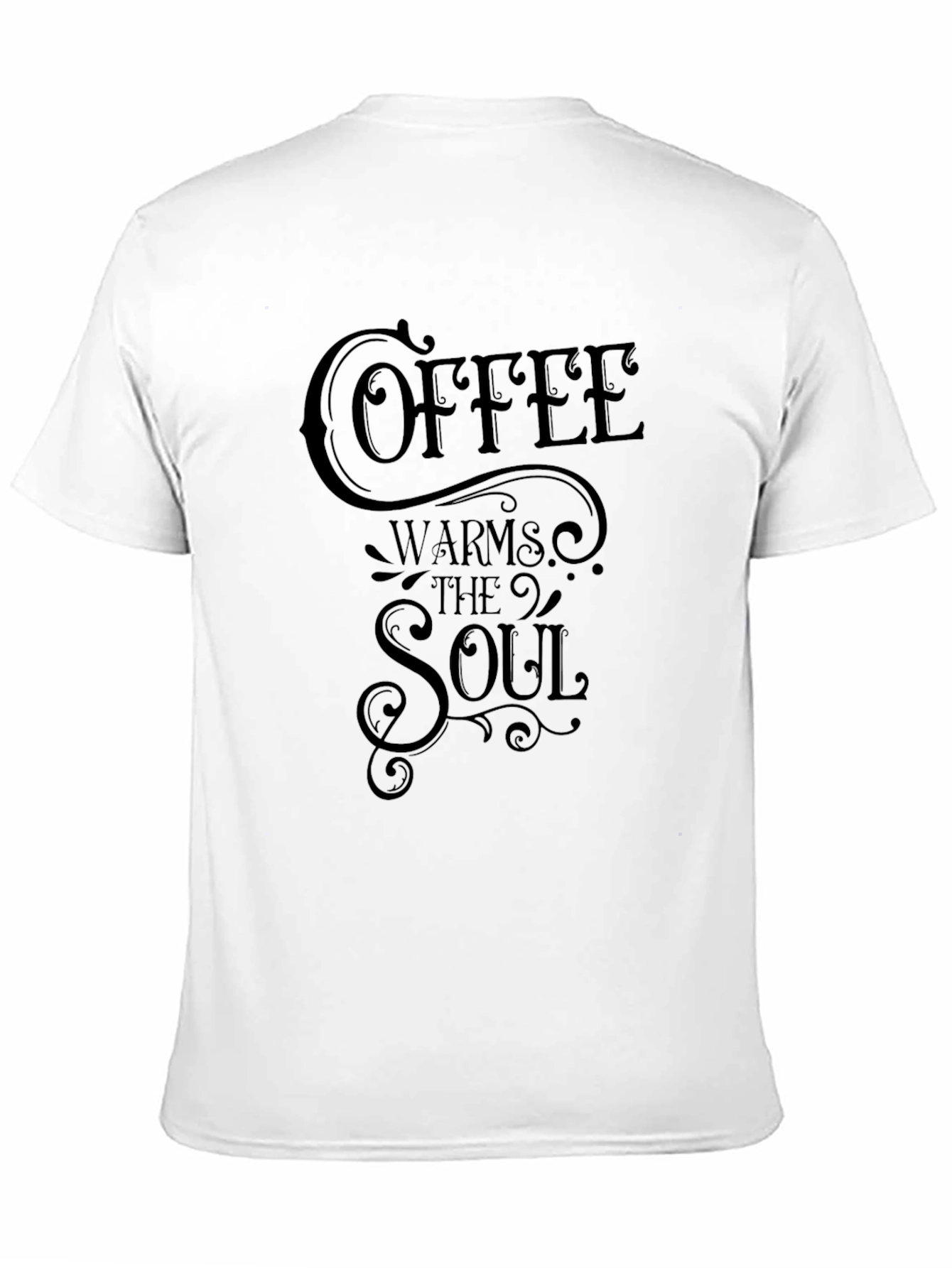 Coffee Warms the Soul Graphic Tee - Black
