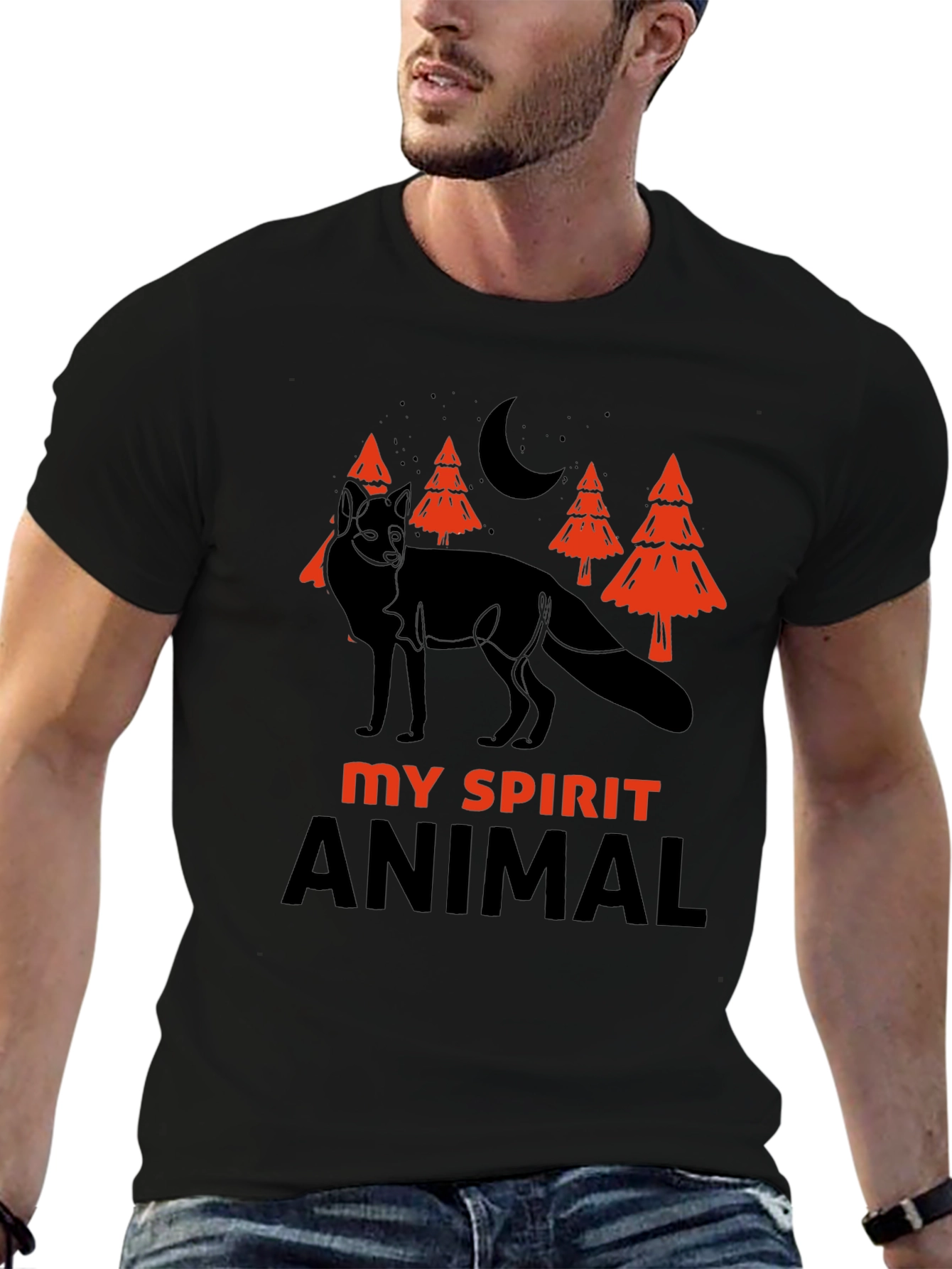 Fox Spirit Animal T-Shirt - Unique Graphic Tee