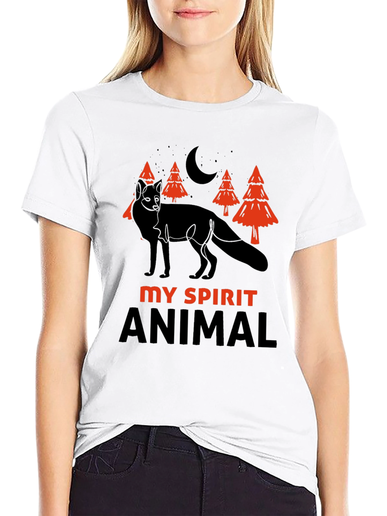 Fox Spirit Animal T-Shirt - Unique Graphic Tee