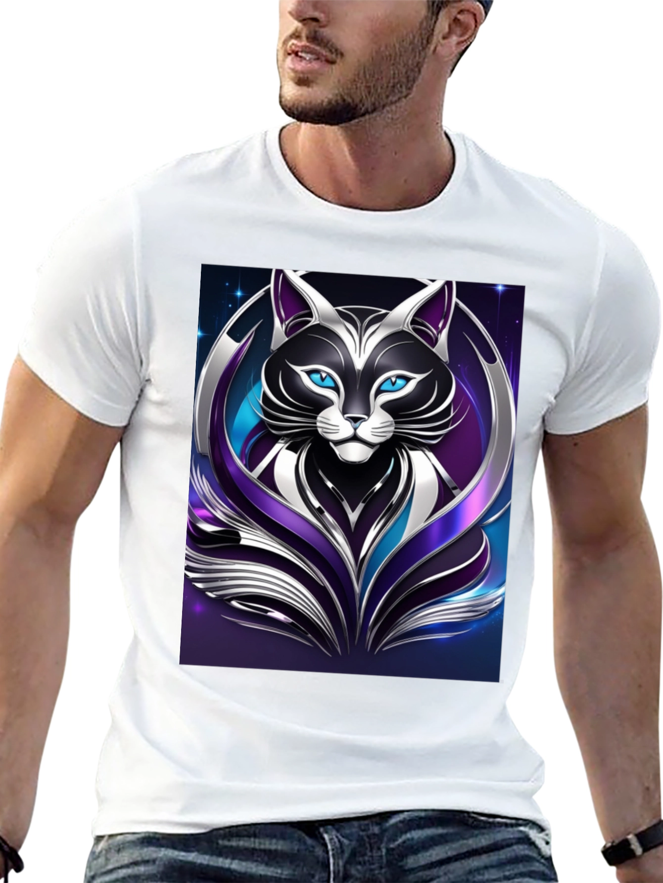 Futuristic Cat T-Shirt
