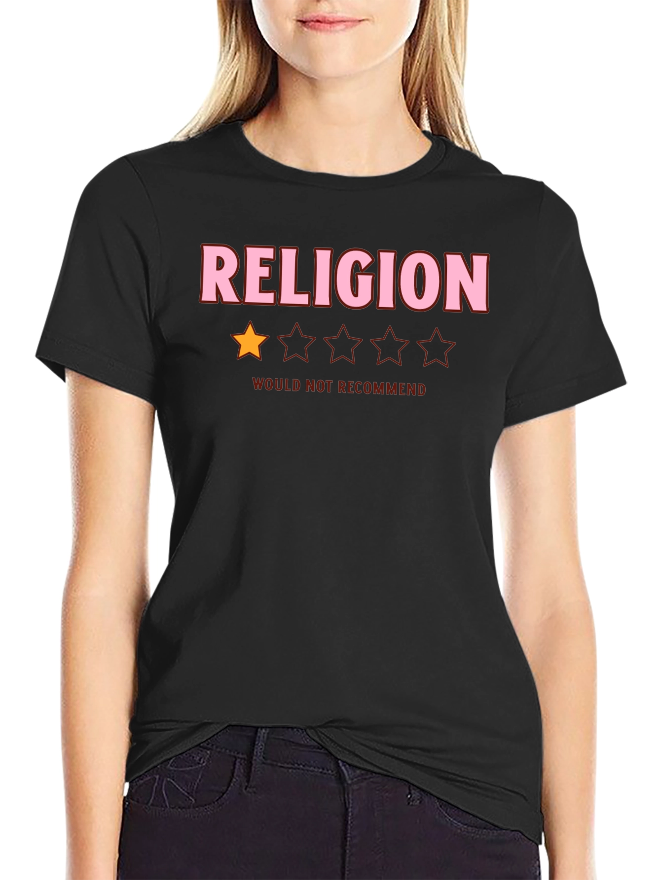 Religion One Star Black T-Shirt