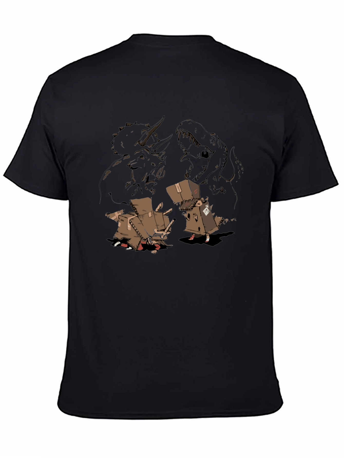 Dino Disguise Mens Black Graphic Tee