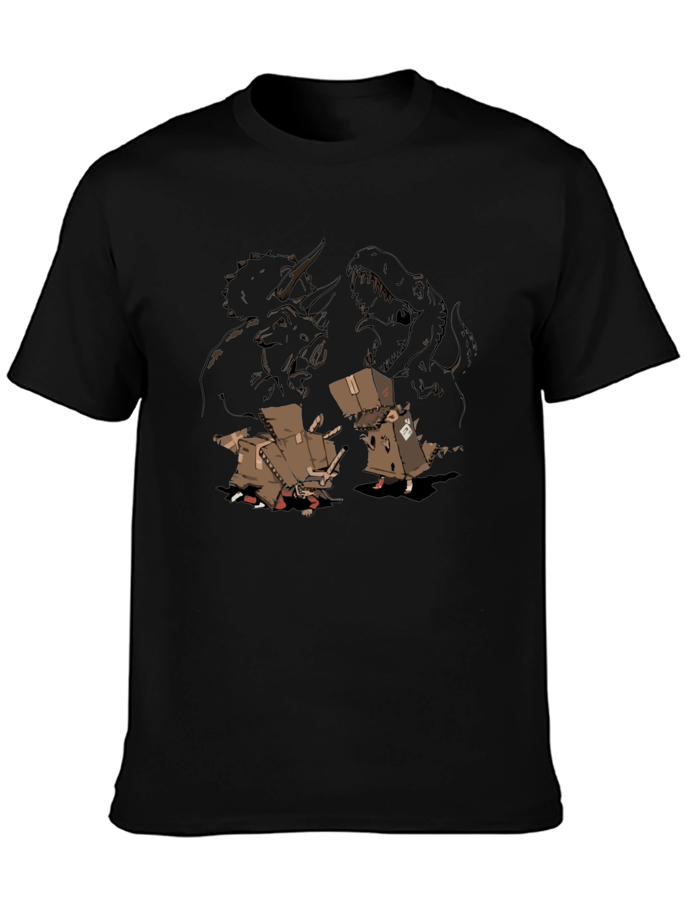 Dino Disguise Mens Black Graphic Tee