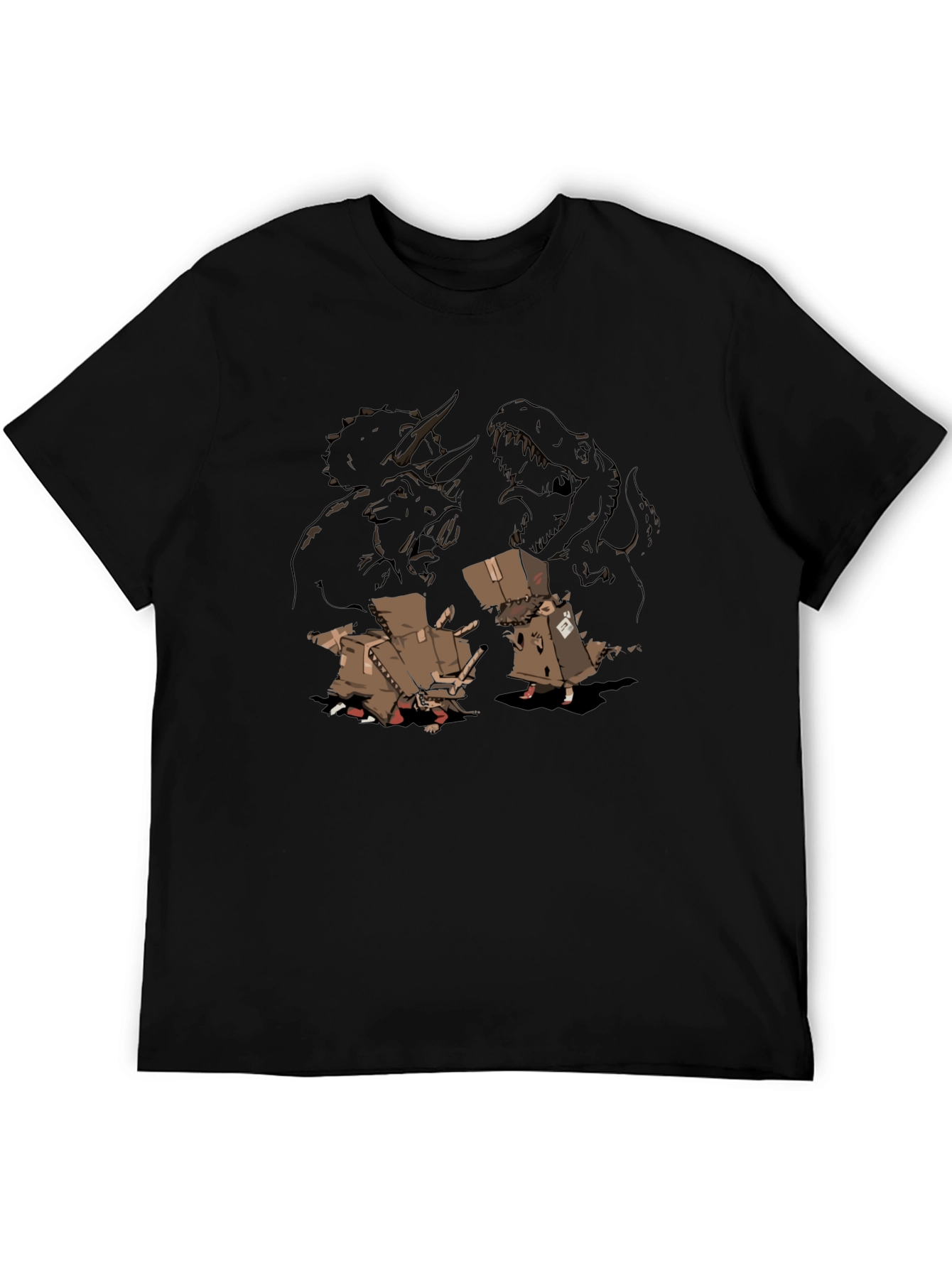 Dino Disguise Mens Black Graphic Tee