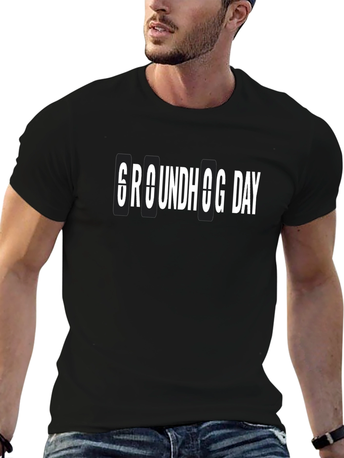 Groundhog Day Black T-Shirt