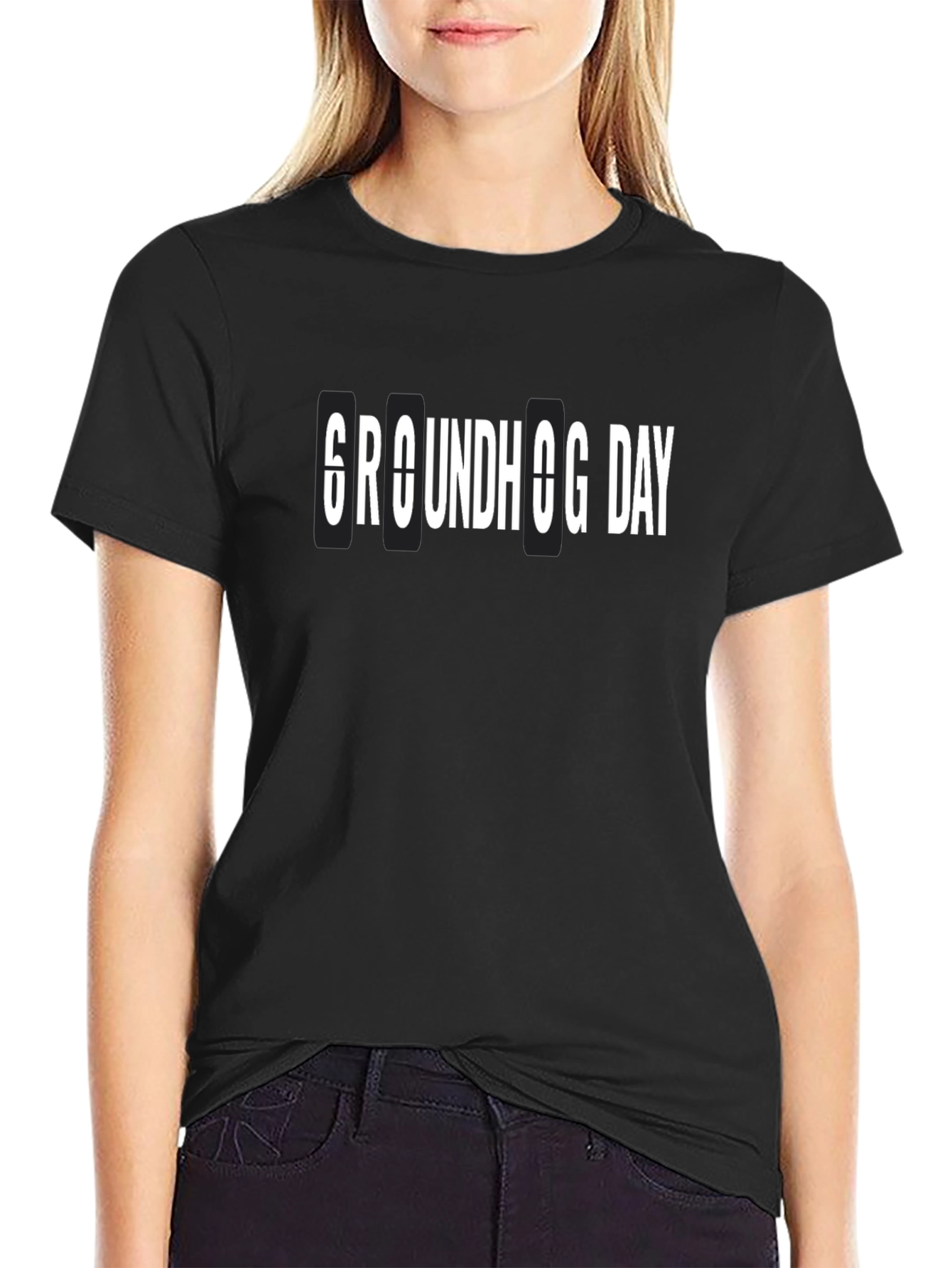 Groundhog Day Black T-Shirt