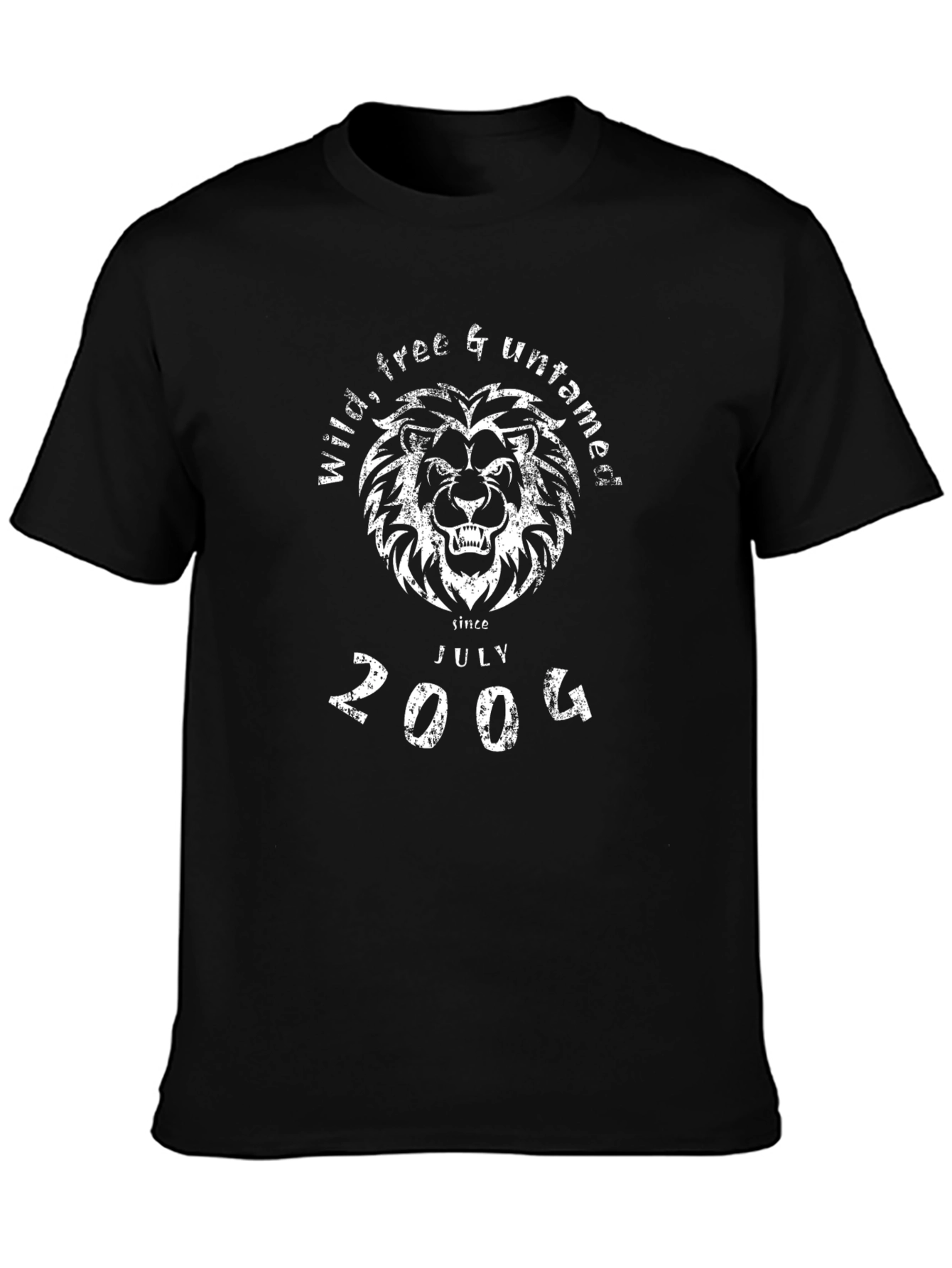 Wild Free & Untamed Lion Graphic T-Shirt