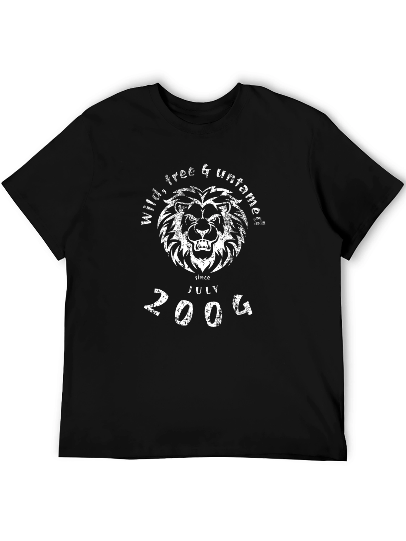 Wild Free & Untamed Lion Graphic T-Shirt