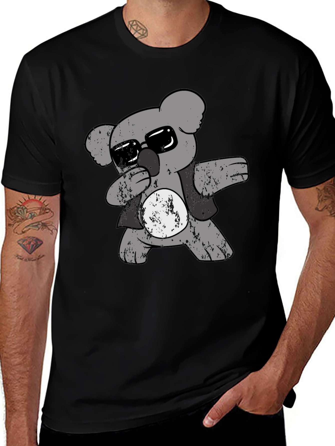 Cool Koala Dabbing T-Shirt - Black