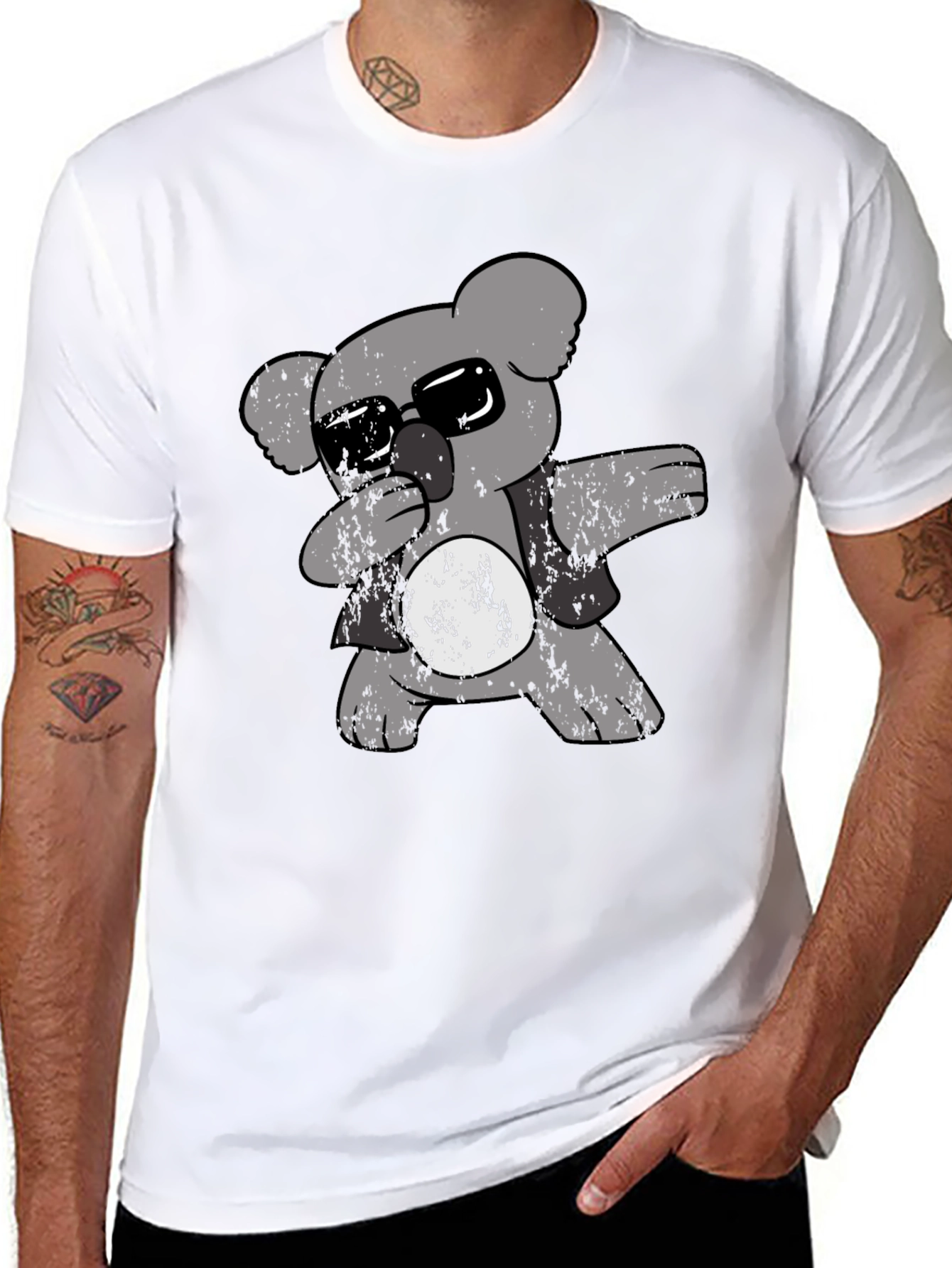 Cool Koala Dabbing T-Shirt - Black