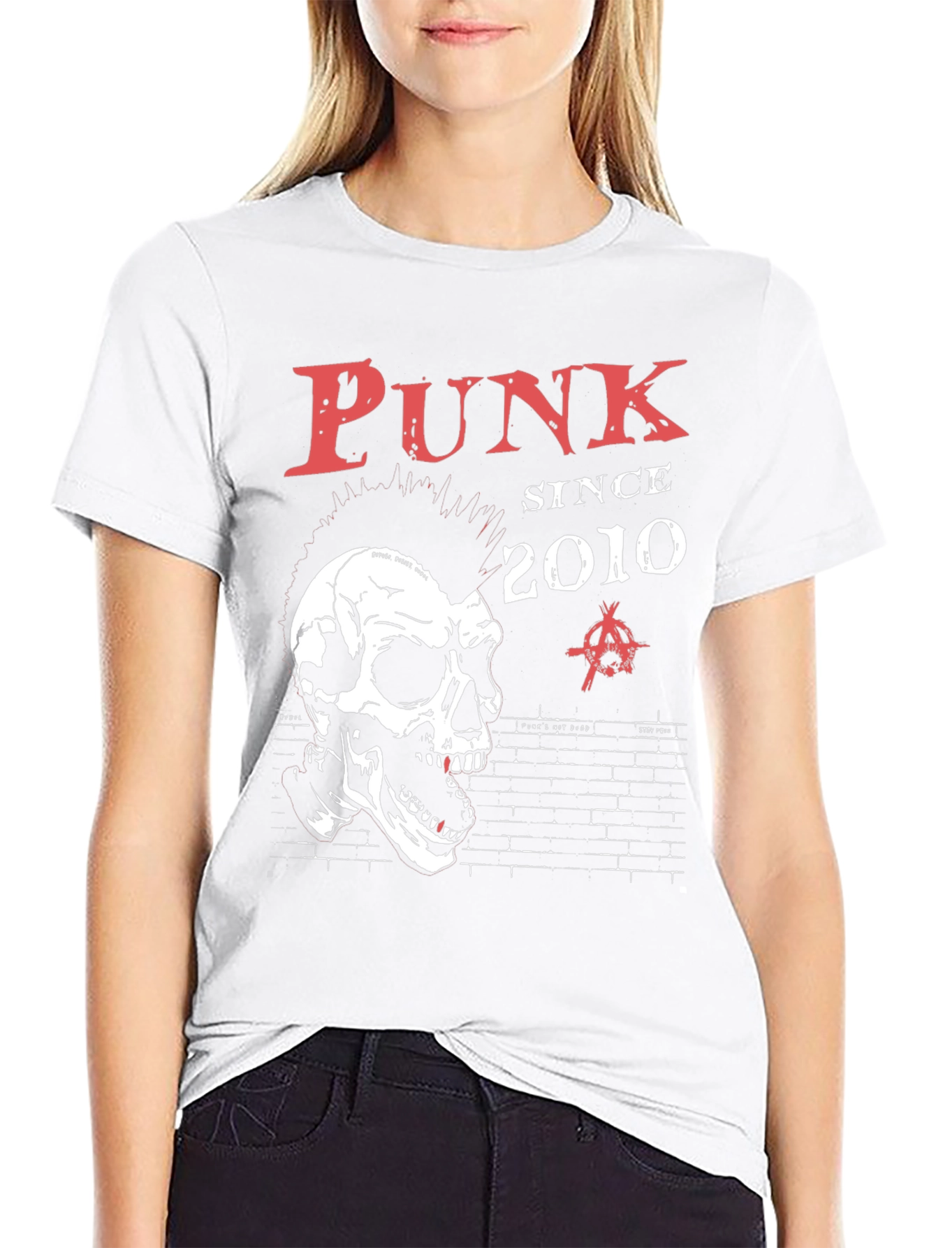 Punk Since 2010 Graphic Tee - Skull Design
