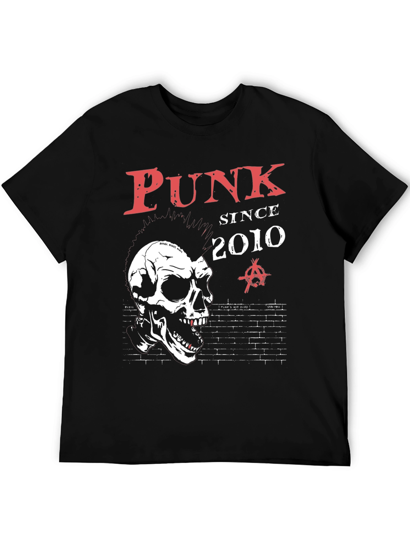 Punk Since 2010 Graphic Tee - Skull Design