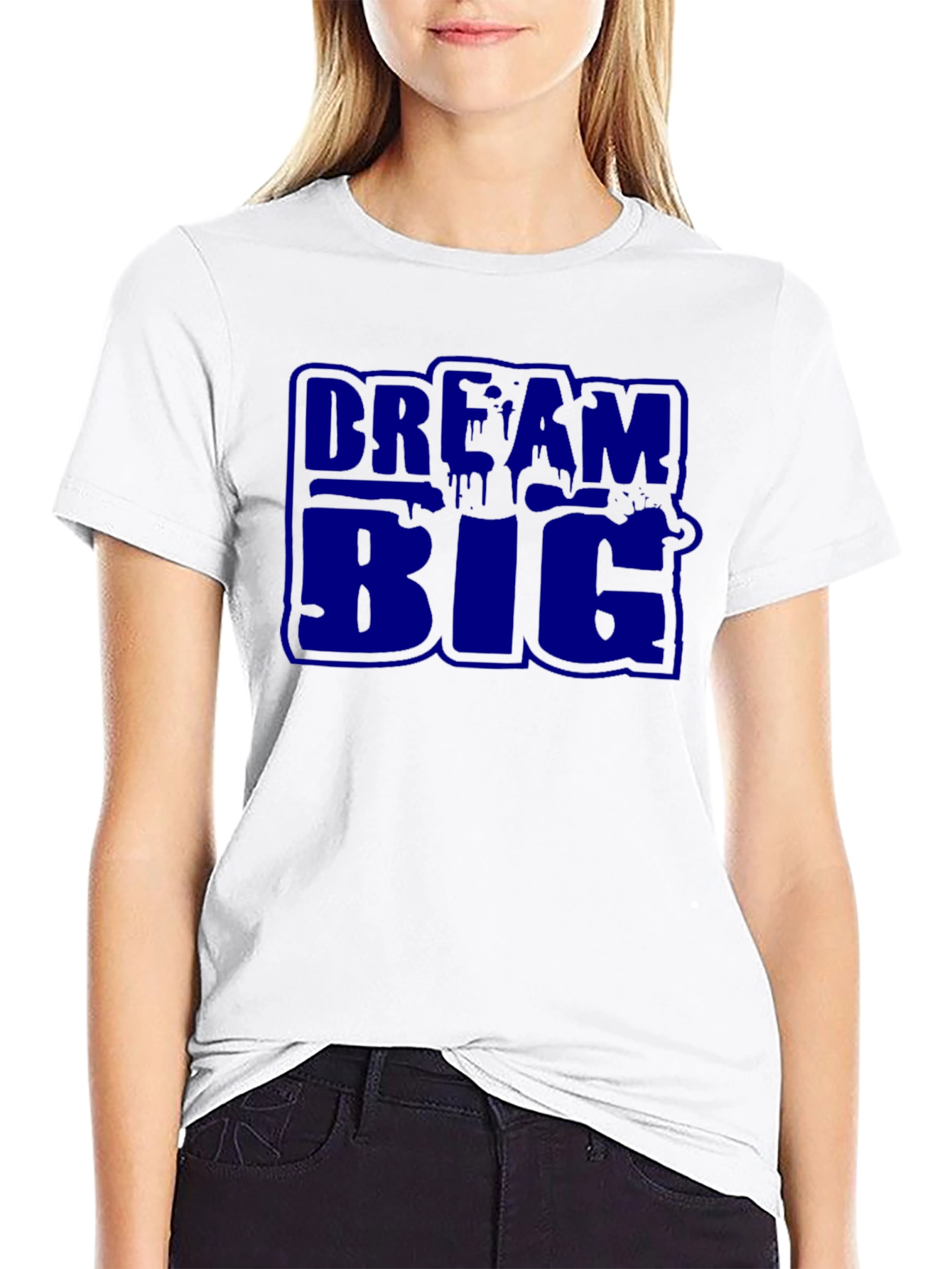 Dream Big Graphic T-Shirt - Bold Black Tee