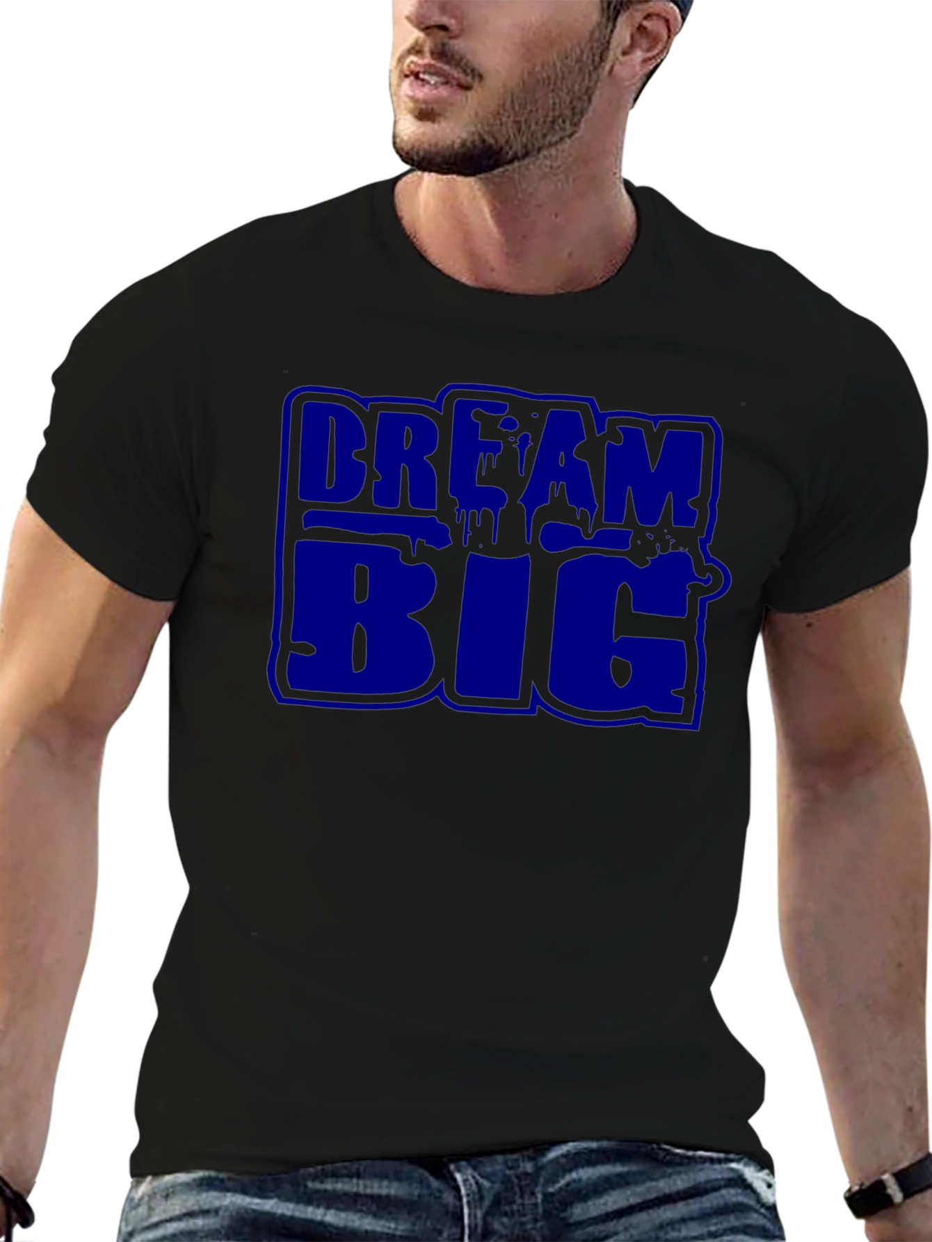 Dream Big Graphic T-Shirt - Bold Black Tee