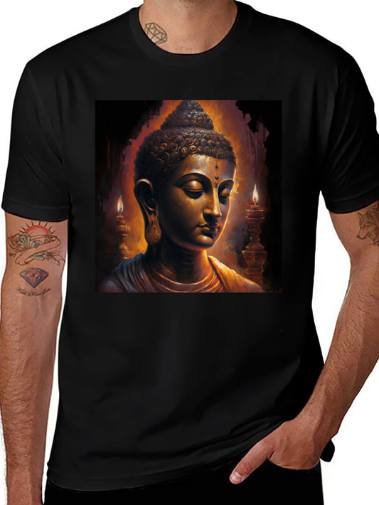 Buddha Graphic Black Tee