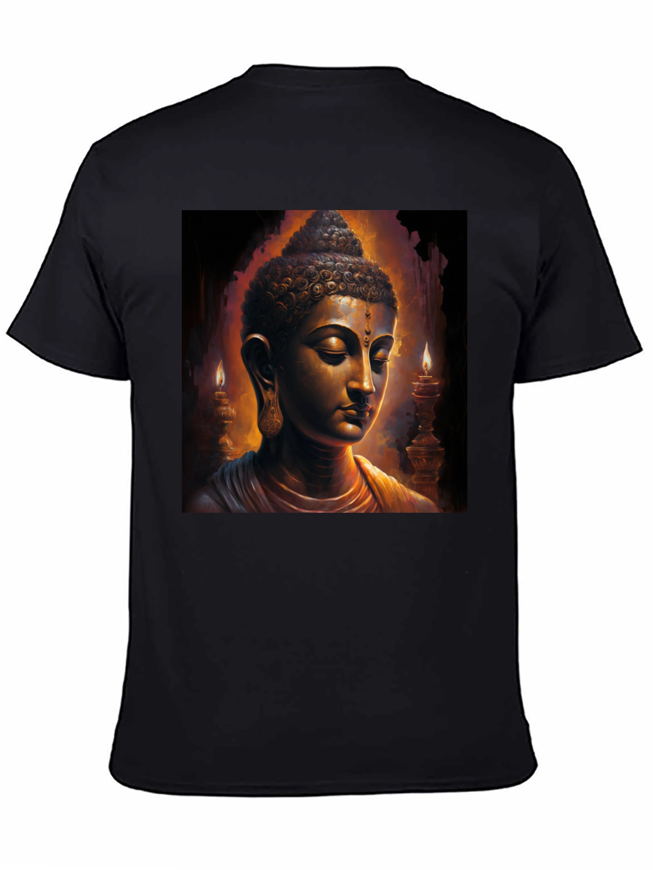 Buddha Graphic Black Tee