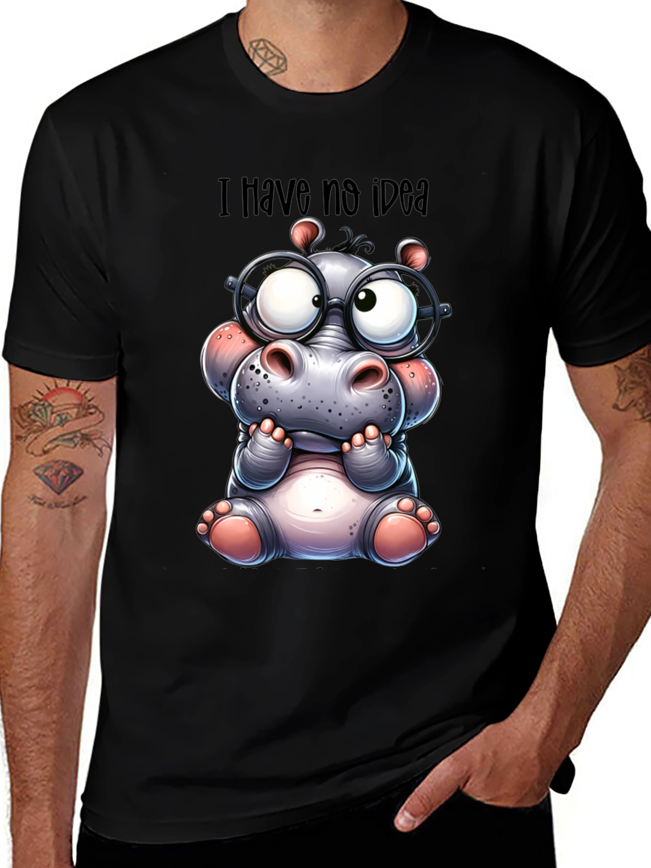 I Have No Idea Hippo T-Shirt