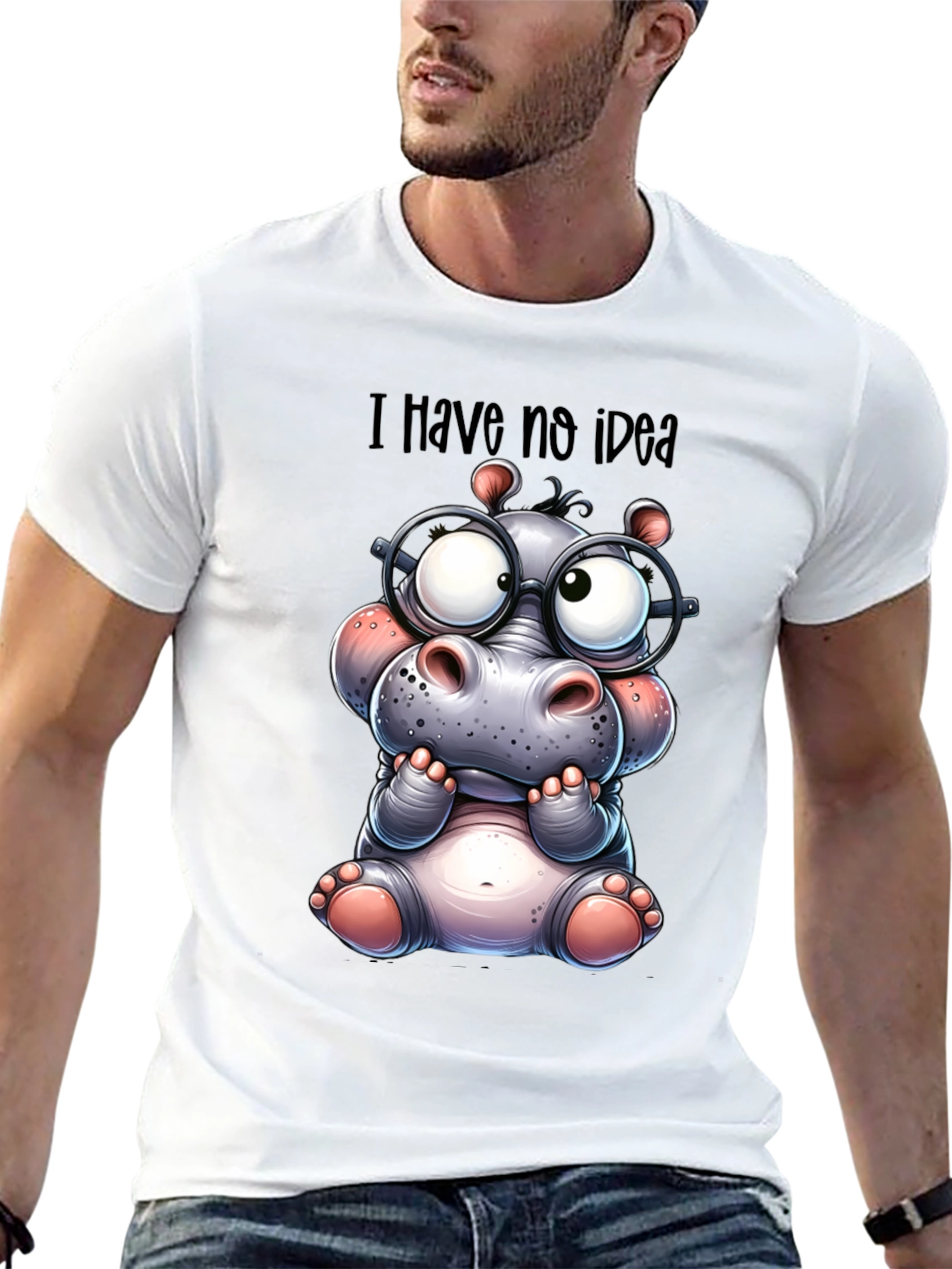 I Have No Idea Hippo T-Shirt