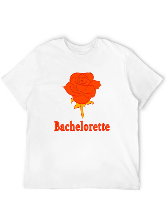 Bachelorette Rose Graphic Tee - Black