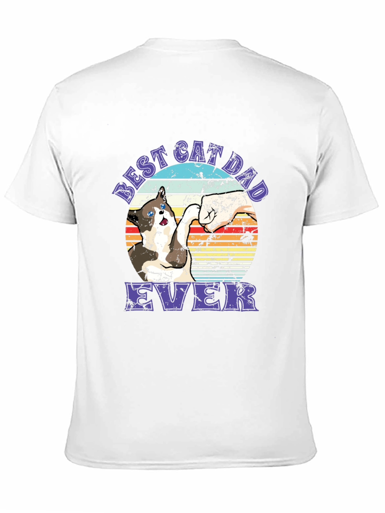 Best Cat Dad Ever Graphic T-Shirt