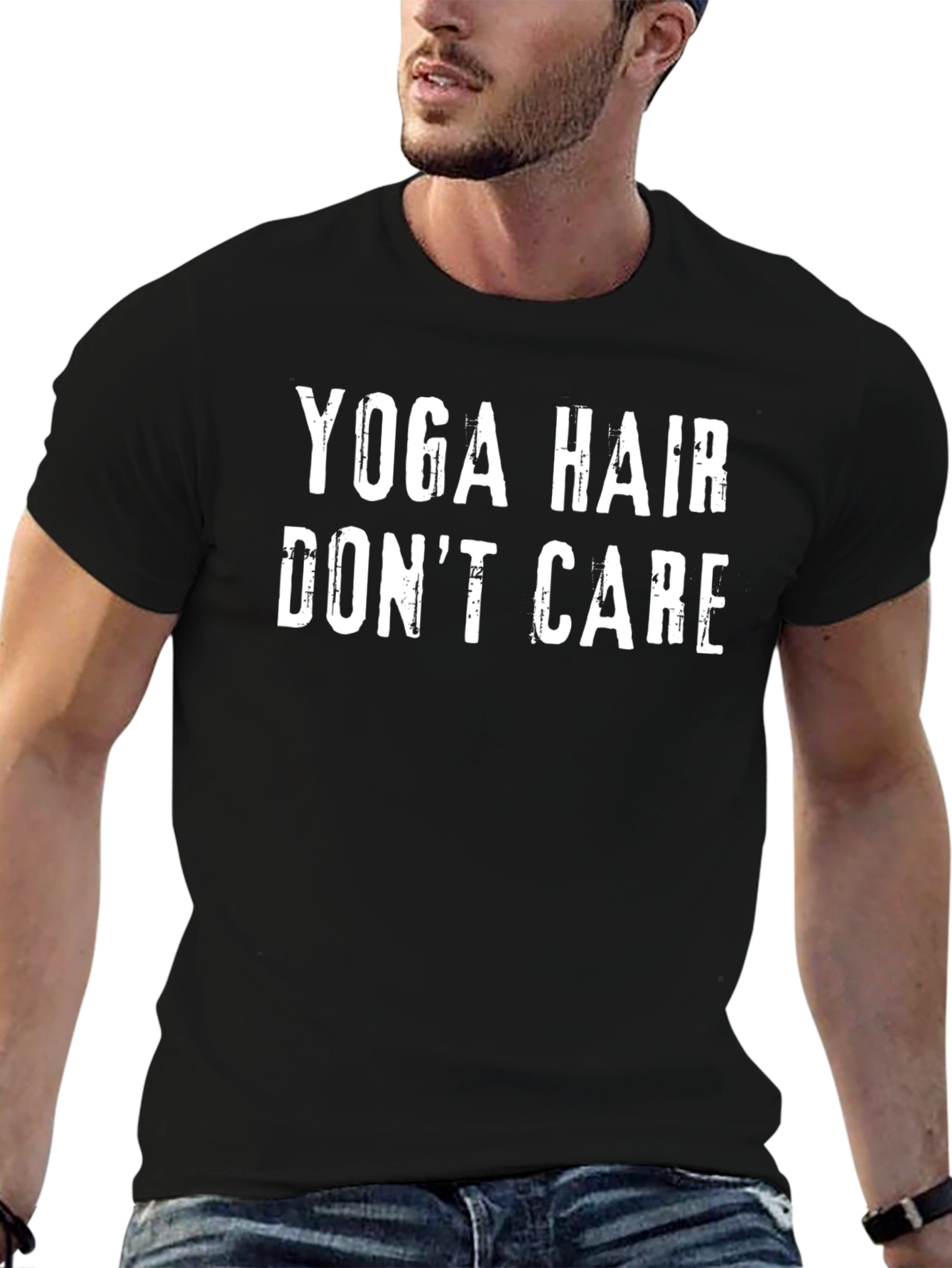 Yoga Hair Dont Care Graphic T-Shirt