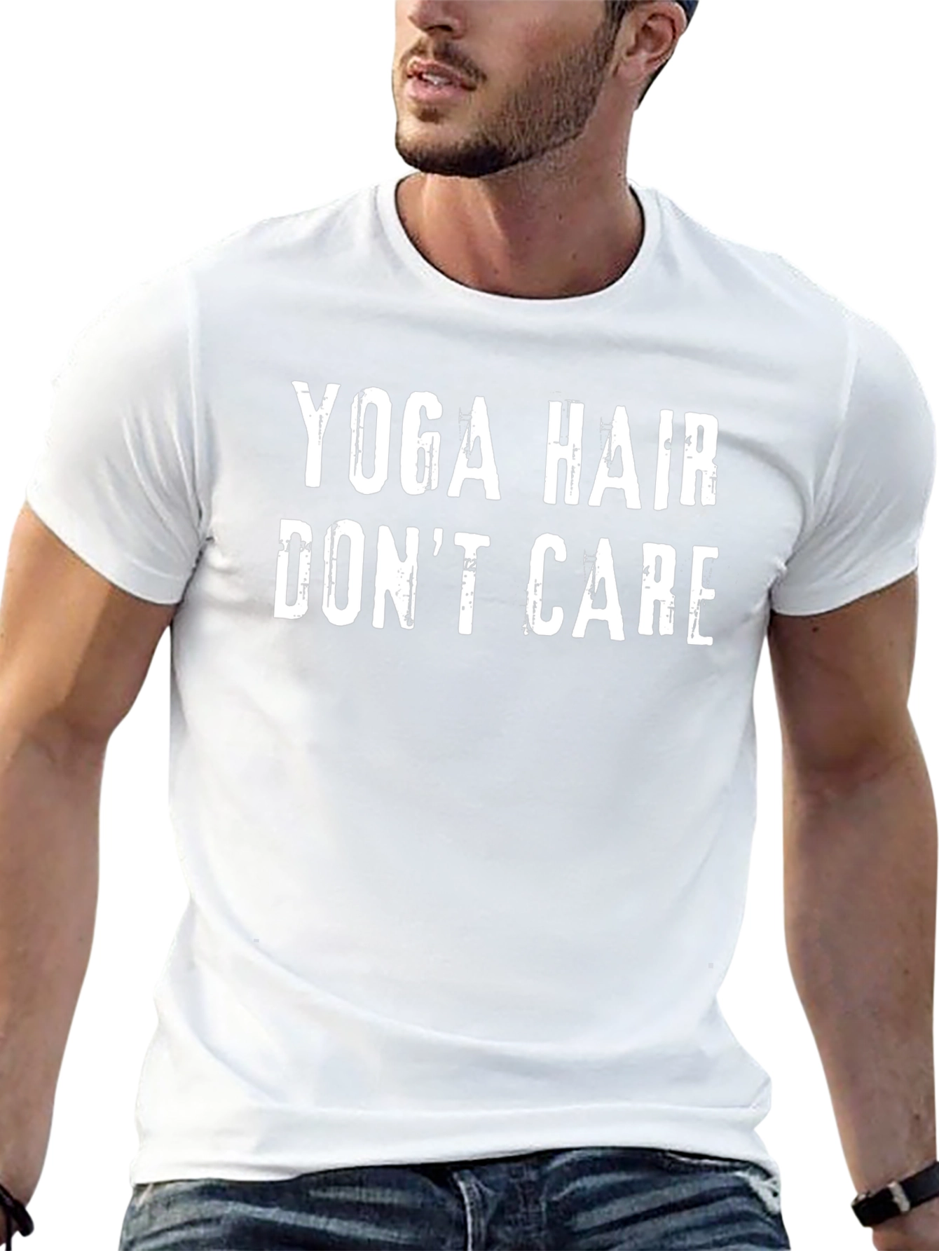 Yoga Hair Dont Care Graphic T-Shirt