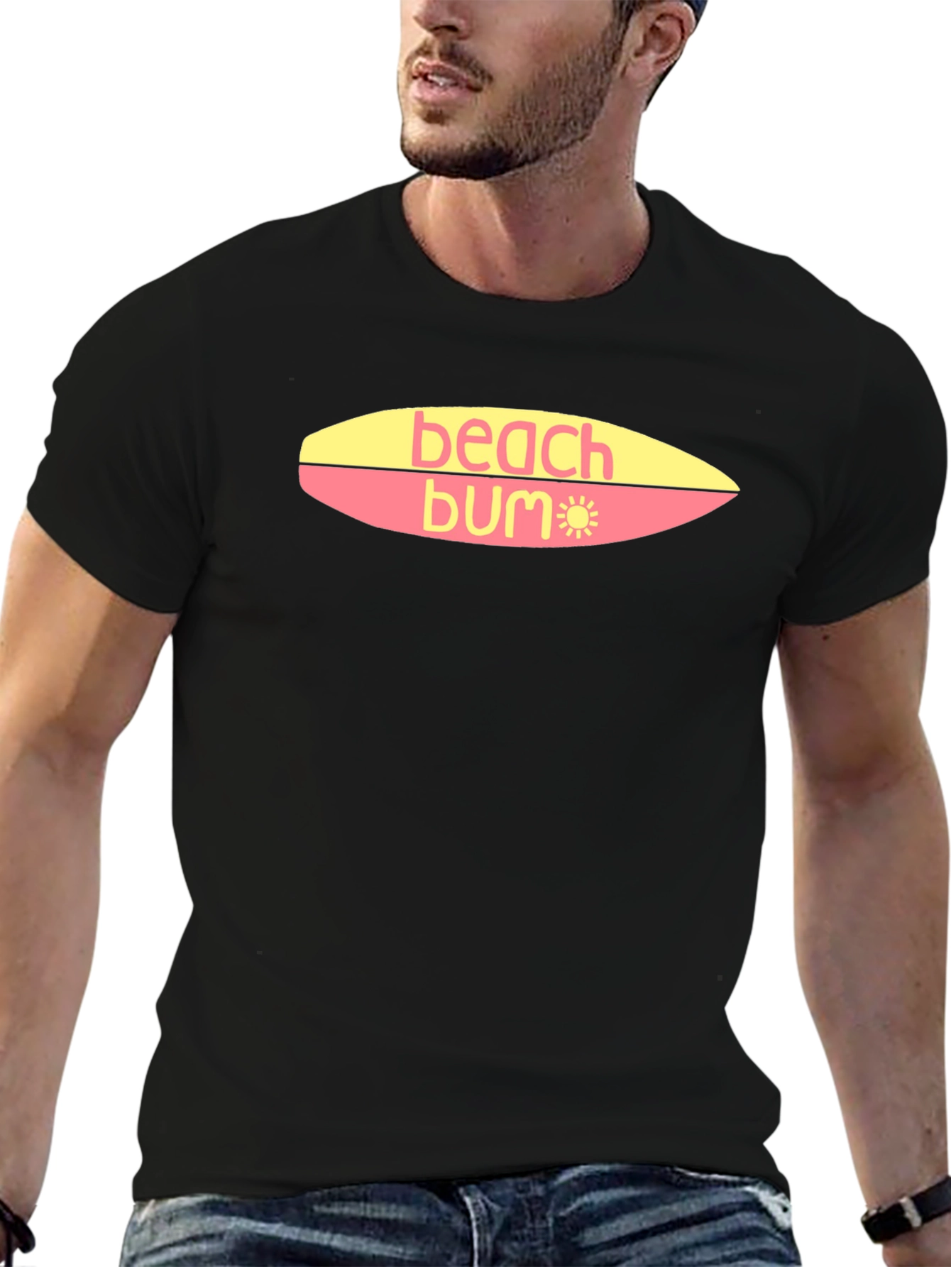 Beach Bum T-Shirt - Surfboard Design
