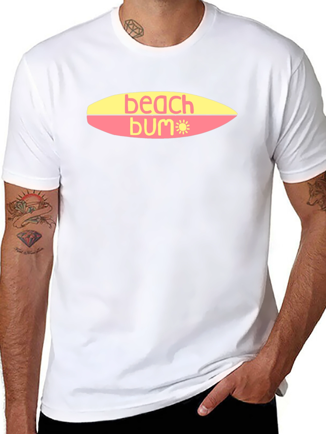 Beach Bum T-Shirt - Surfboard Design