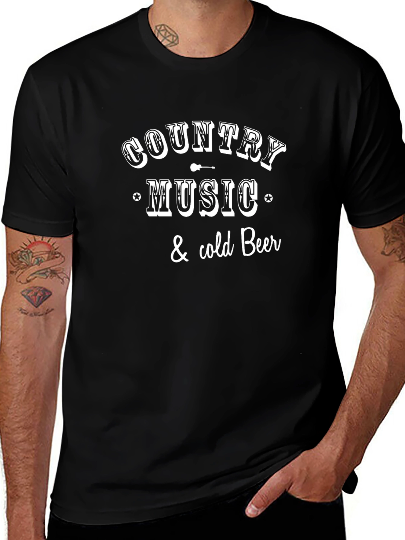 Country Music & Cold Beer Graphic T-Shirt