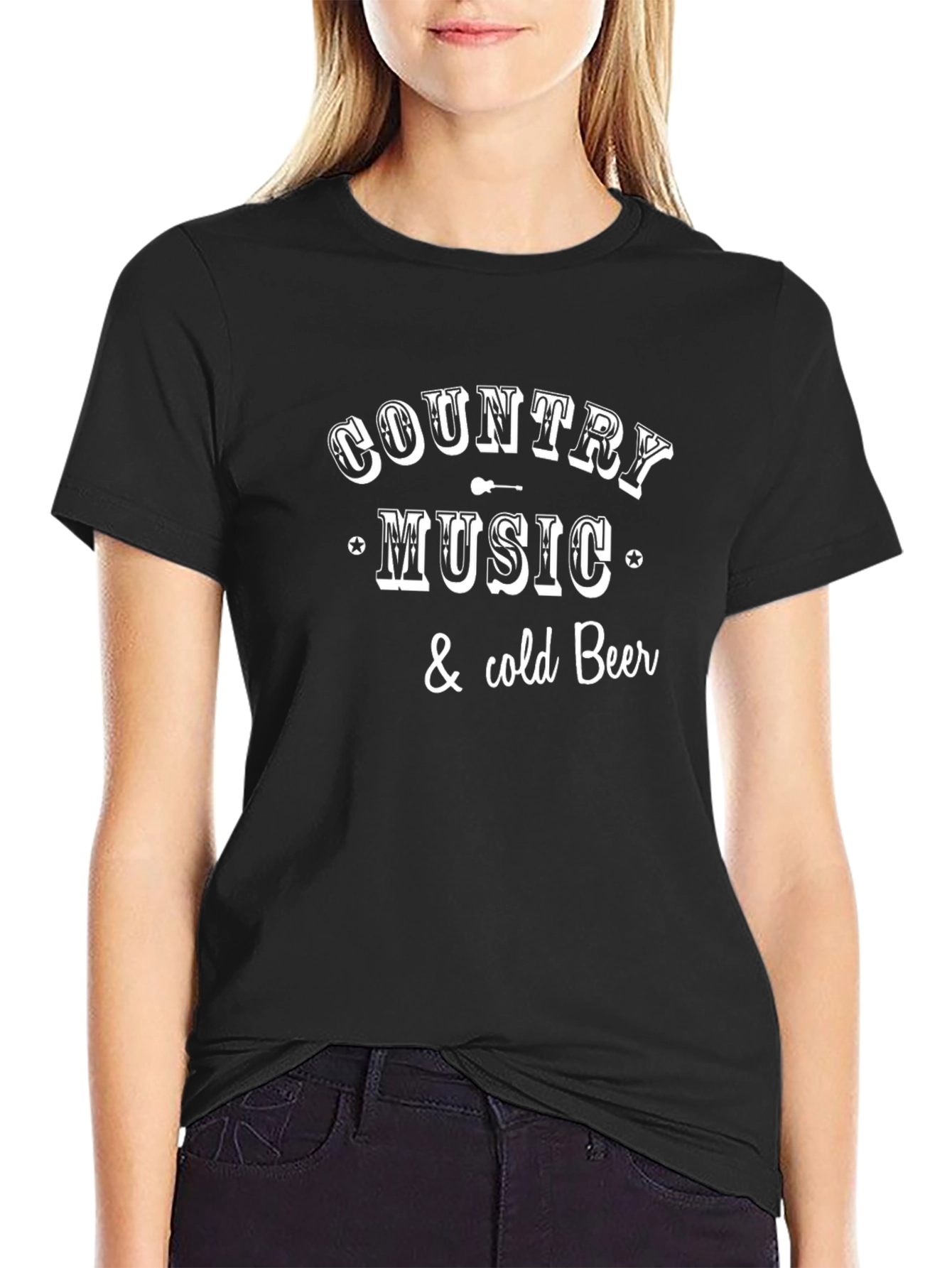 Country Music & Cold Beer Graphic T-Shirt