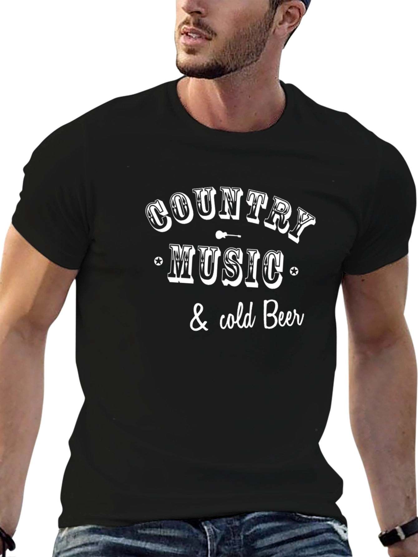 Country Music & Cold Beer Graphic T-Shirt