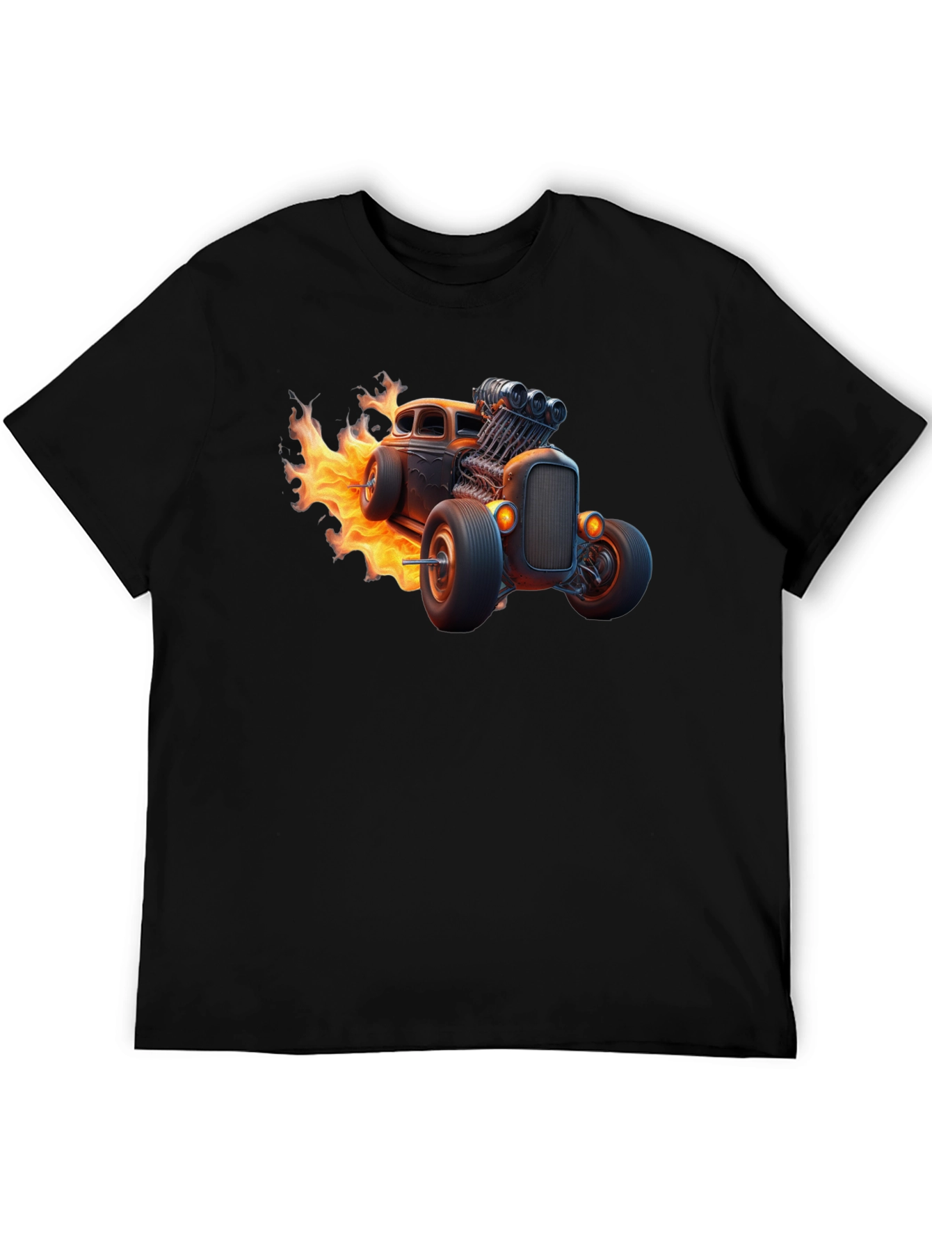 Flame Hot Rod Graphic T-Shirt