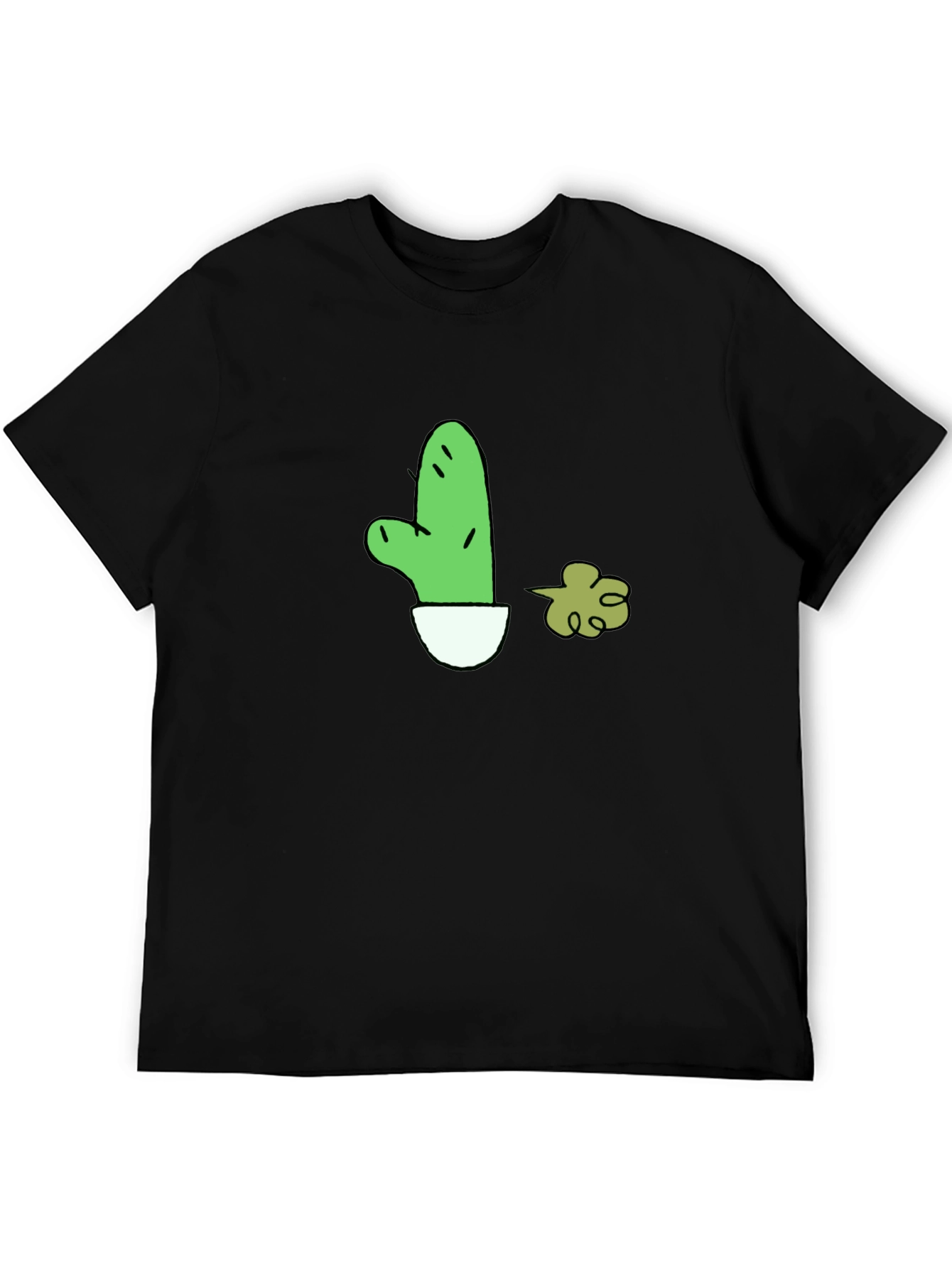 Cactus Fart Black T-Shirt - Funny Graphic Tee