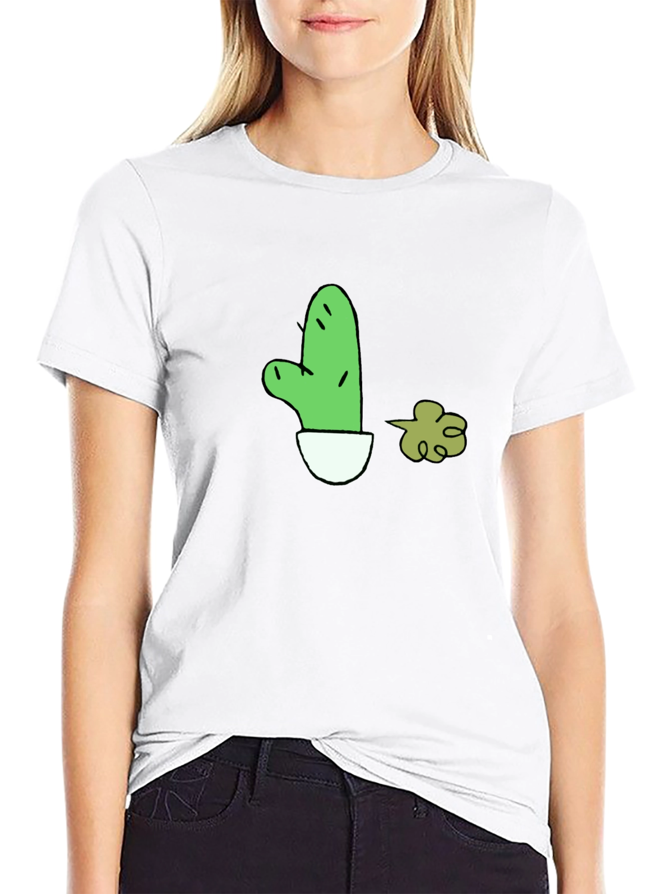 Cactus Fart Black T-Shirt - Funny Graphic Tee