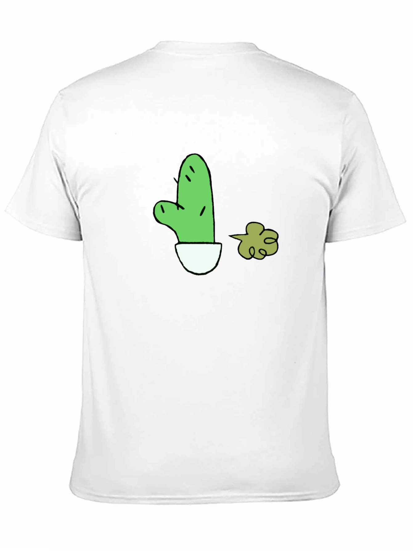 Cactus Fart Black T-Shirt - Funny Graphic Tee