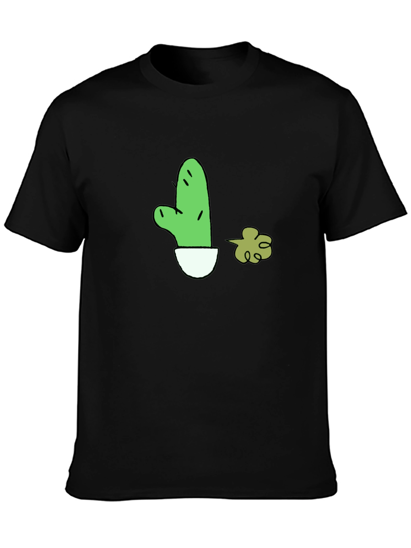 Cactus Fart Black T-Shirt - Funny Graphic Tee